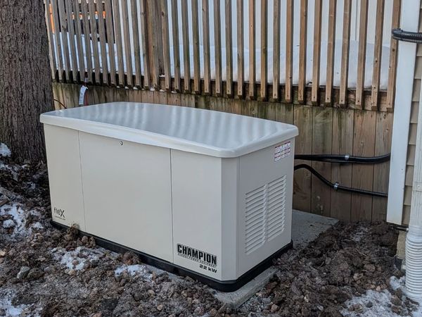 Standby Generator - completed electrical project by Remarkable Electric in Hamilton Ontario