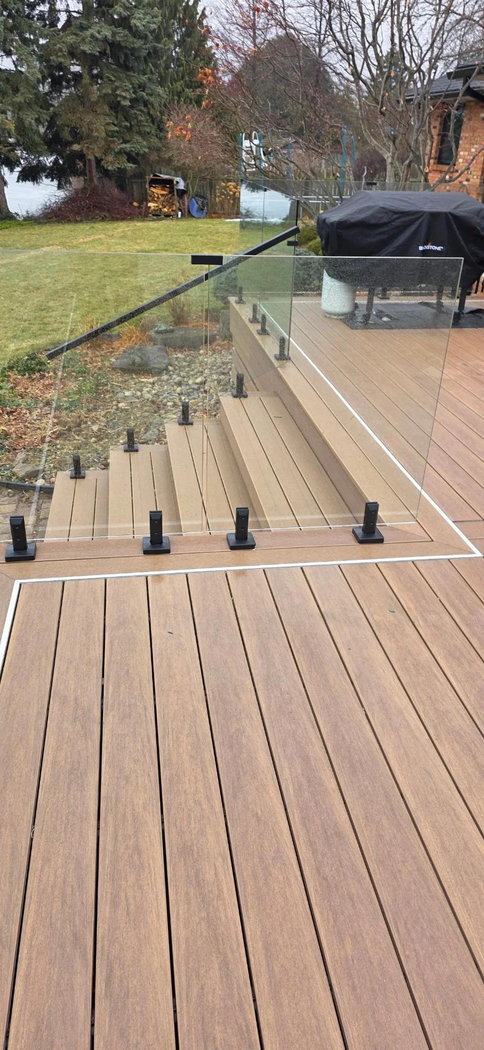 Deck Lighting - electrical work completed by licensed electrician in Hamilton Ontario