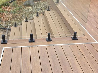 Deck Lighting - electrical work completed by licensed electrician in Hamilton Ontario