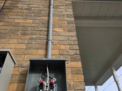 Panel Install in Progress - electrical work completed by licensed electrician in Hamilton Ontario