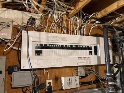Panel Upgrade — After - electrical work completed by licensed electrician in Hamilton Ontario