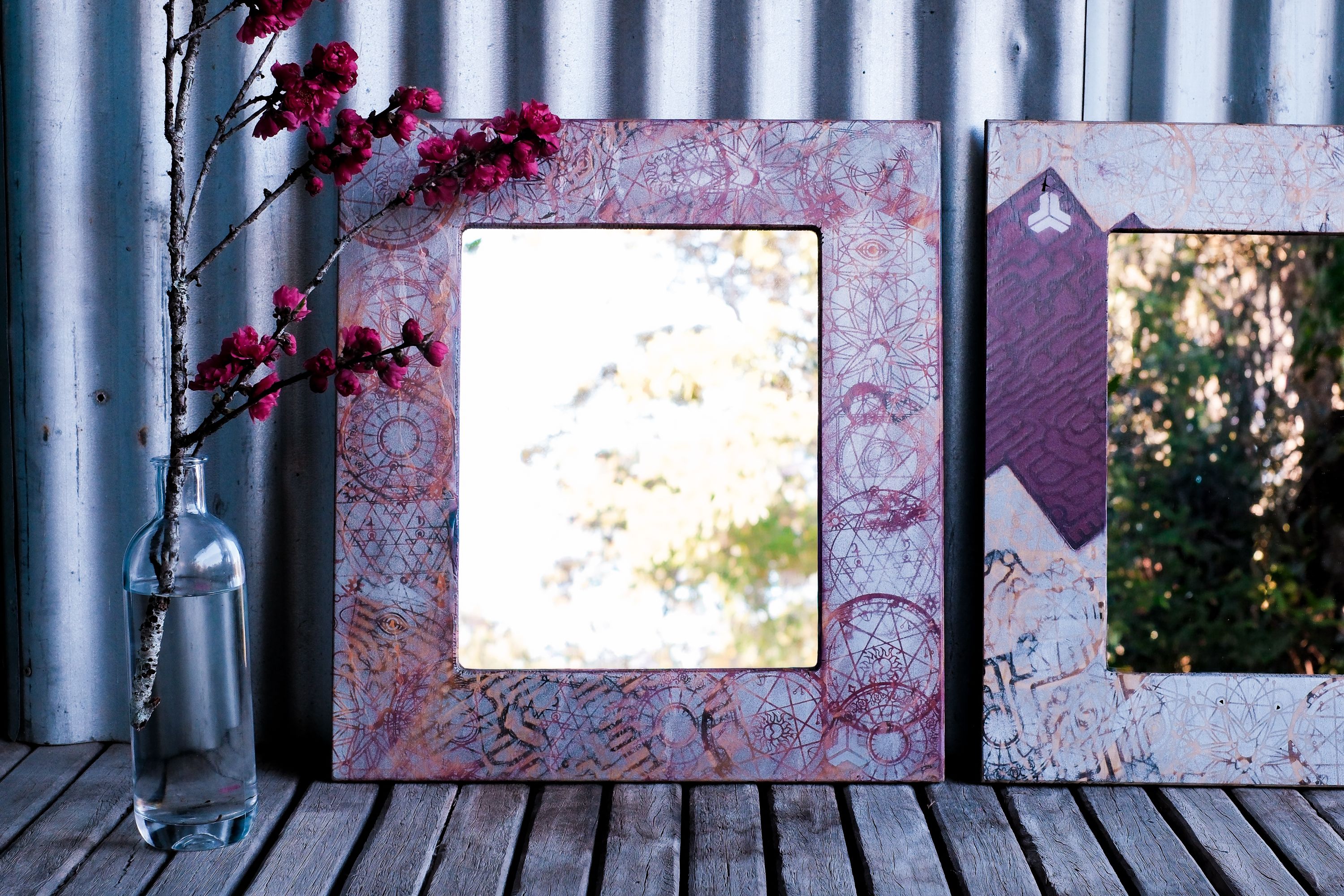 I was young, a handmade mirror: cropped full
