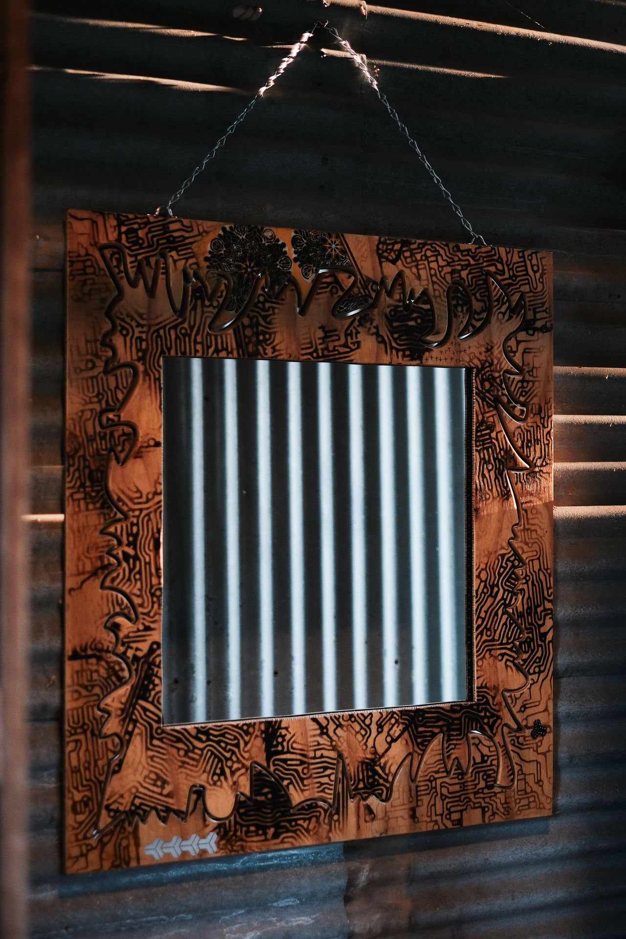 Daddy Elementaly Speaking, a handmade mirror: full mirror