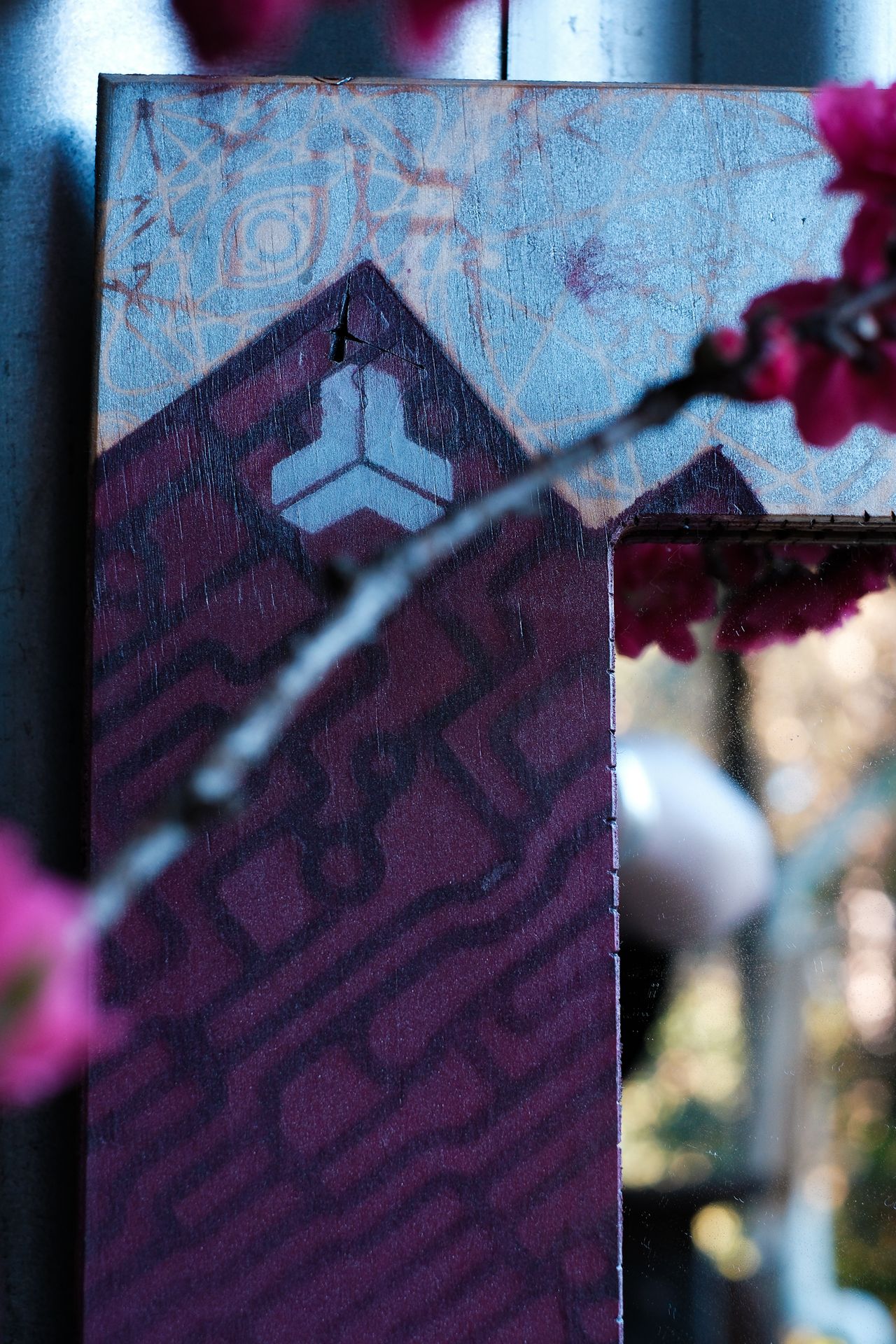 I have become, a handmade mirror: detail