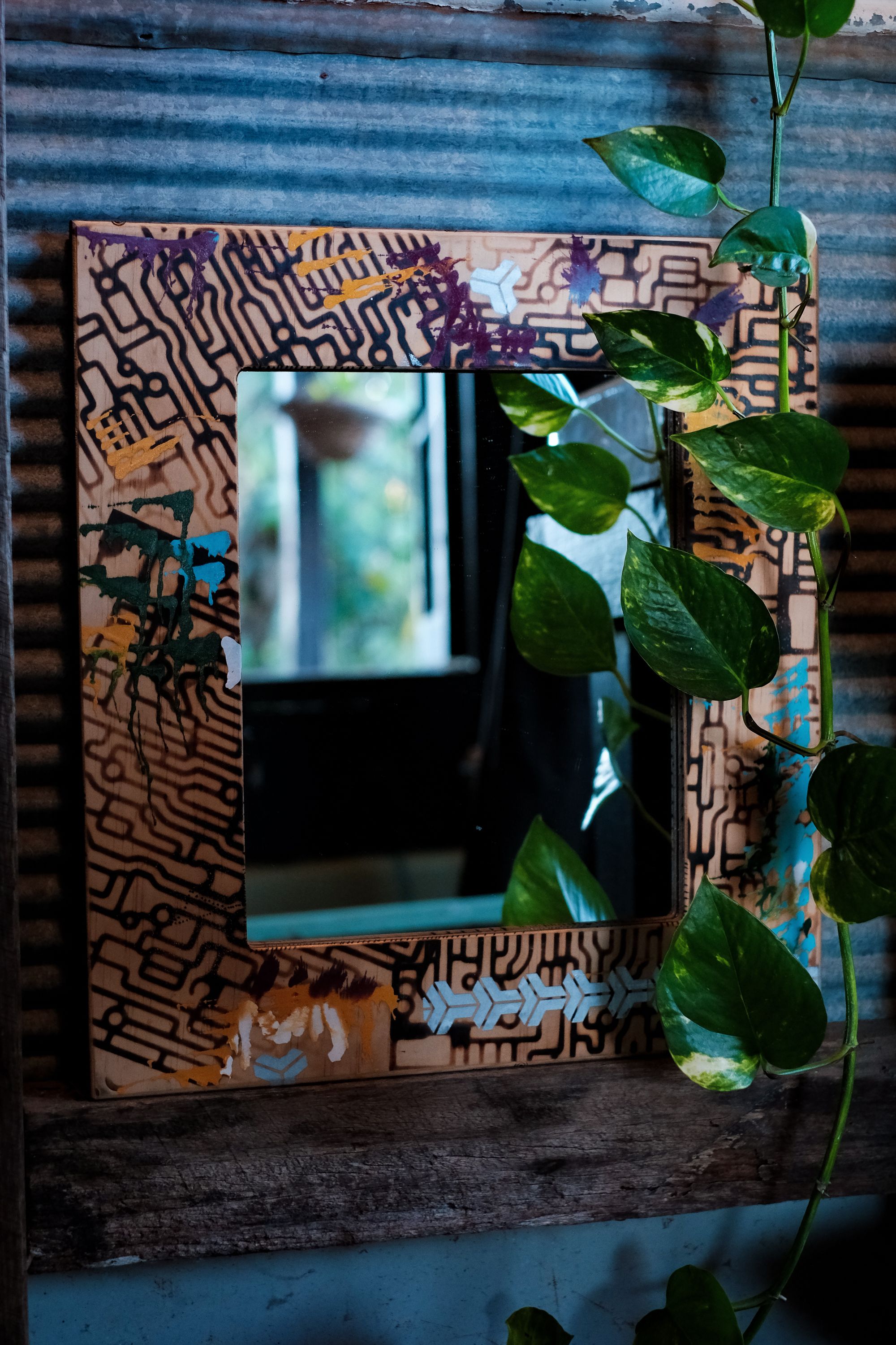 I'll be here soon, a handmade mirror: IBHS cropped