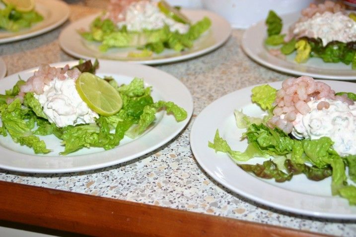 Rejesalat med flødeost