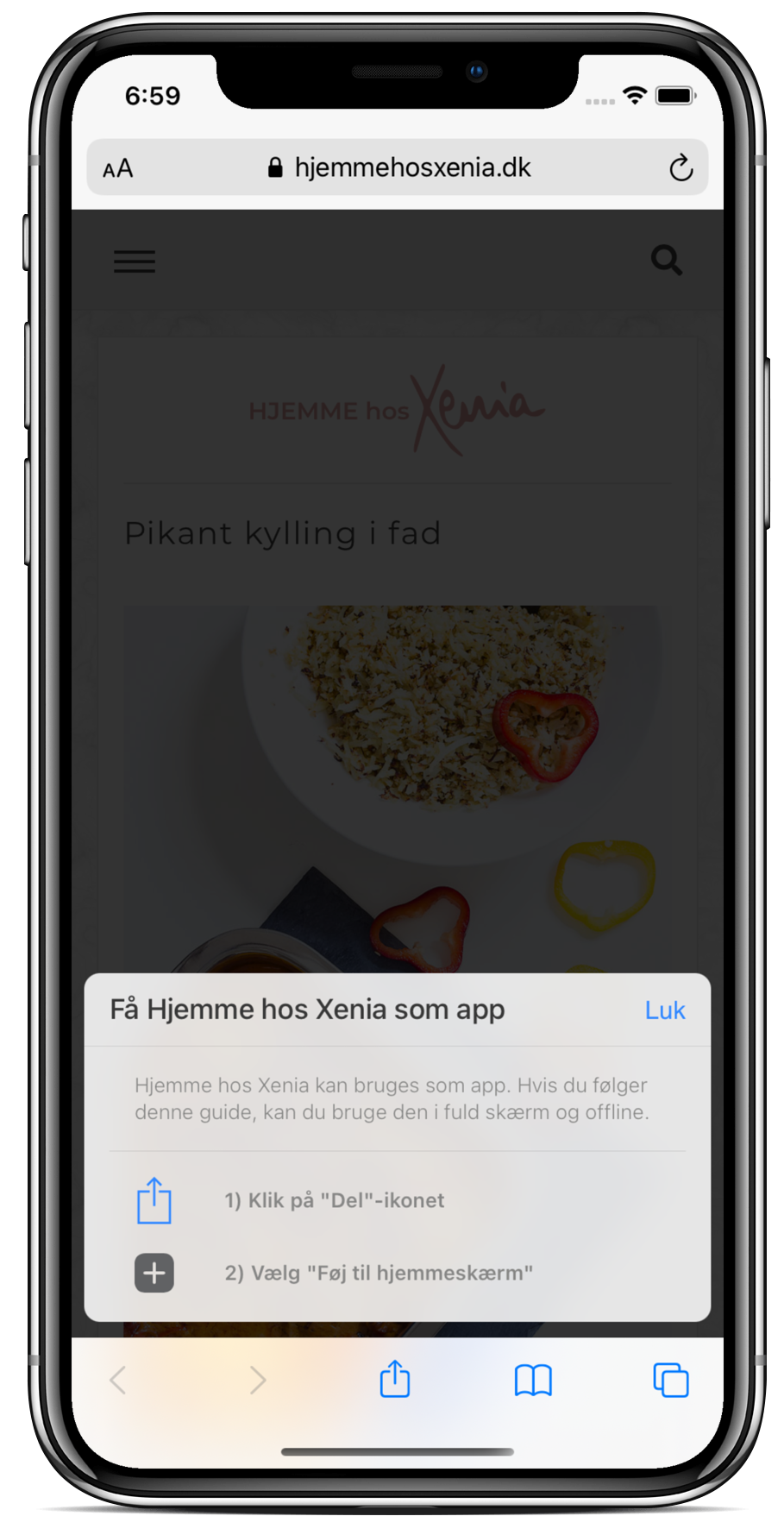 Få Hjemme hos Xenia som app