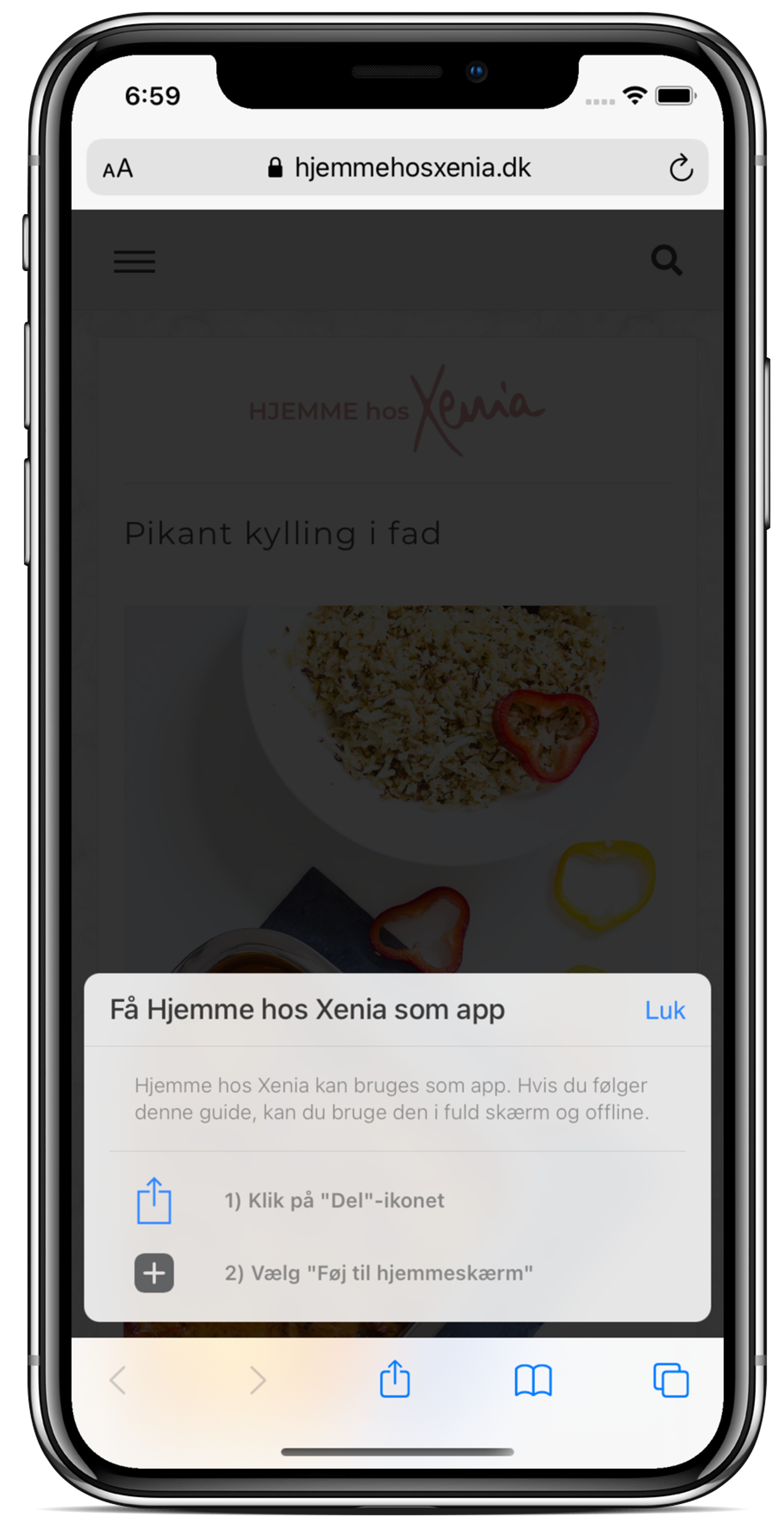 Få Hjemme hos Xenia som app