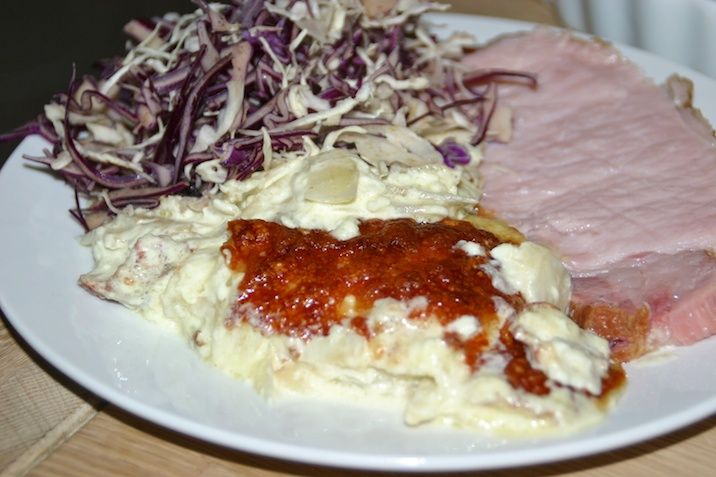 Flødekartofler på knoldselleri