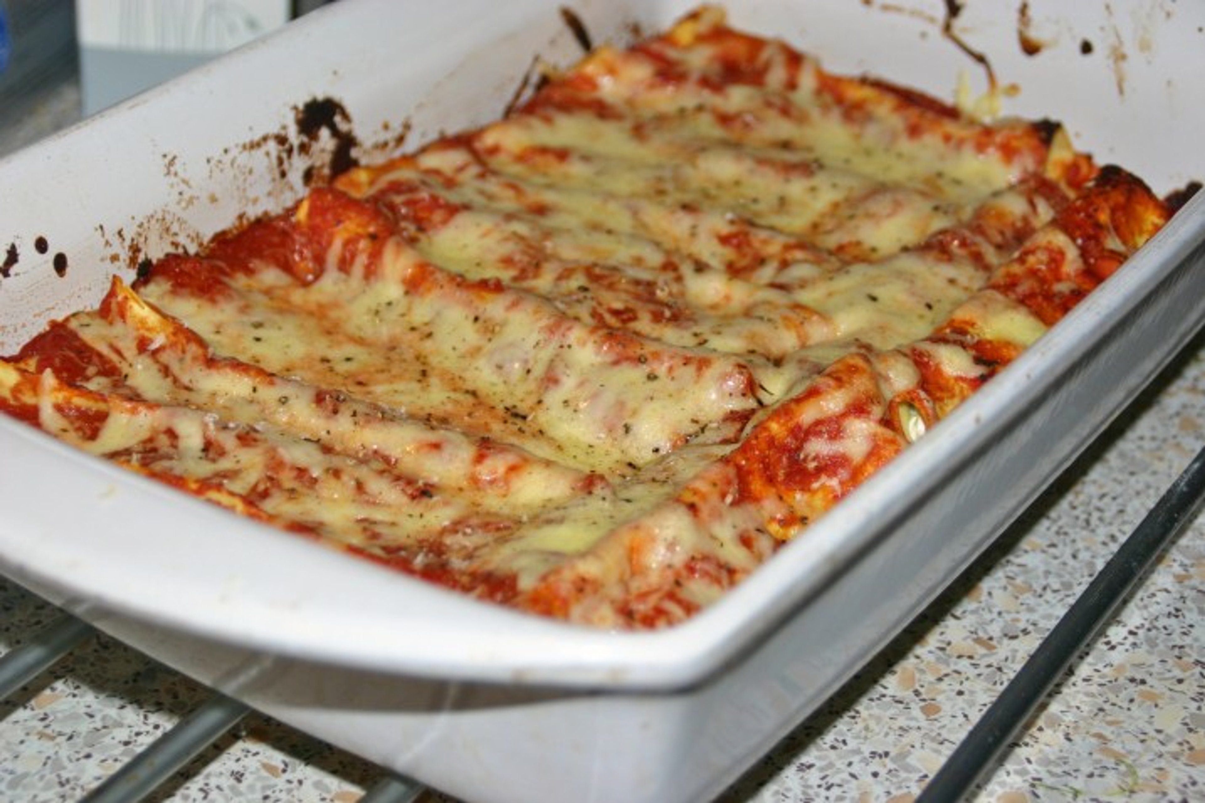Cannelloni med ricotta og spinat