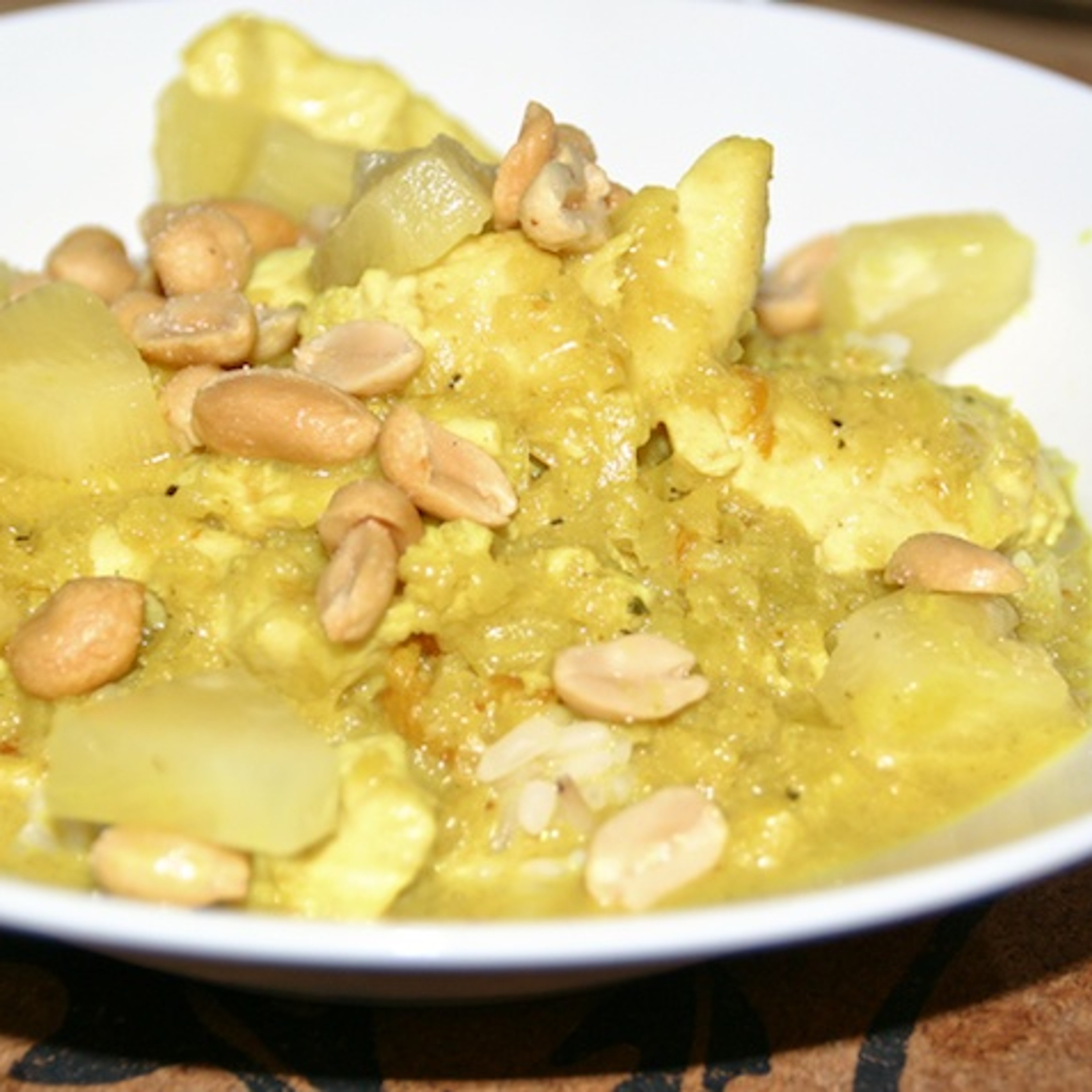 Kylling i karry- og kokossauce a la ristaffel