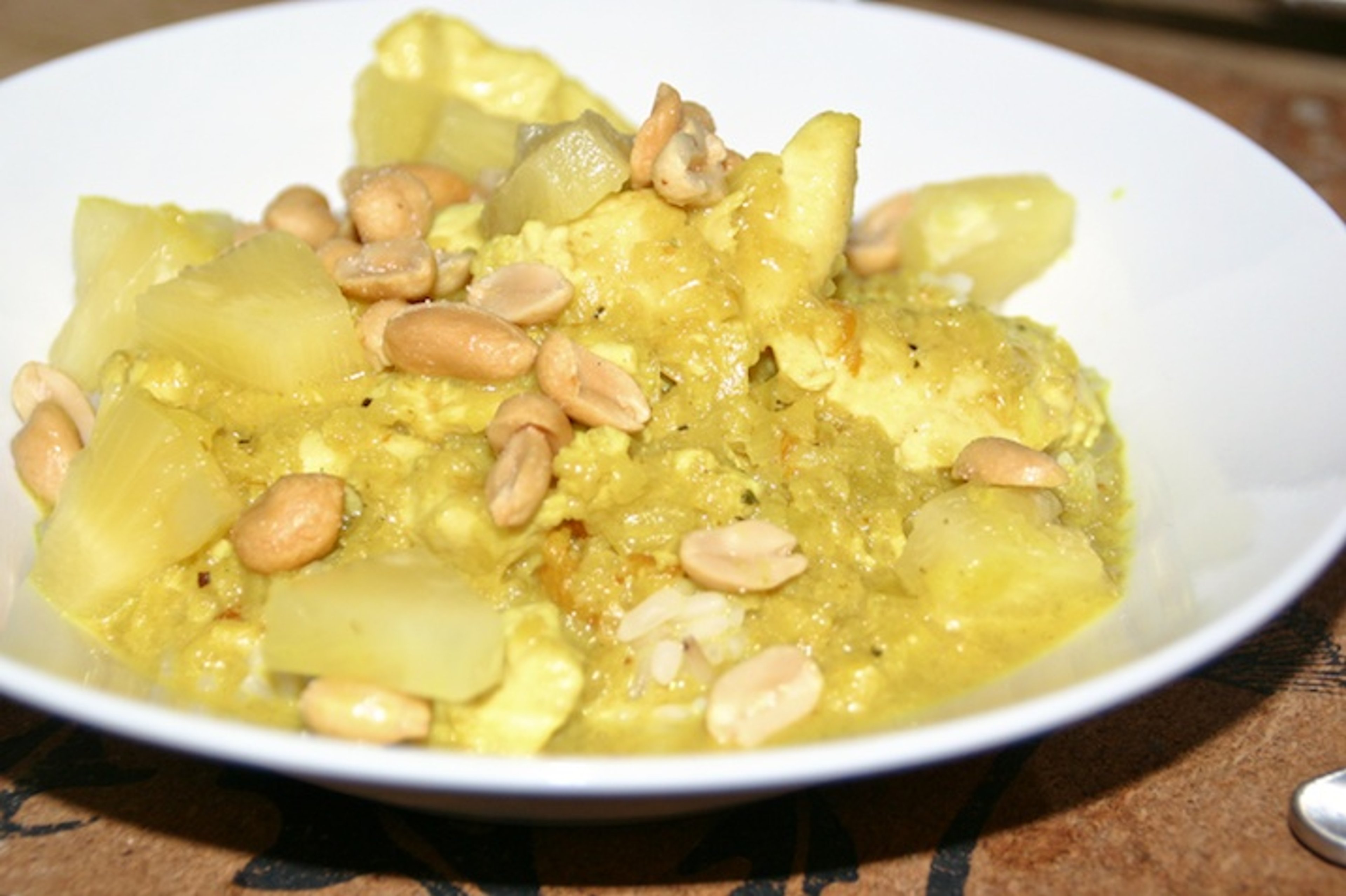 Kylling i karry- og kokossauce a la ristaffel