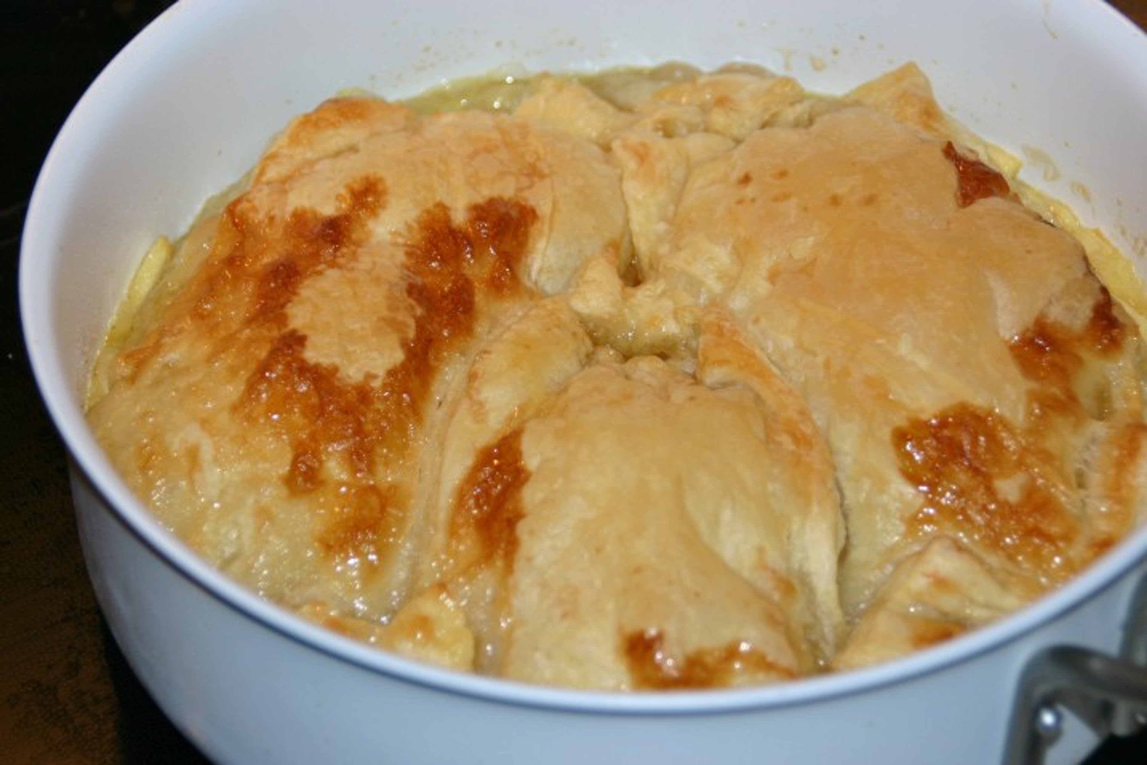 Tarte tatin med marcipan og butterdej