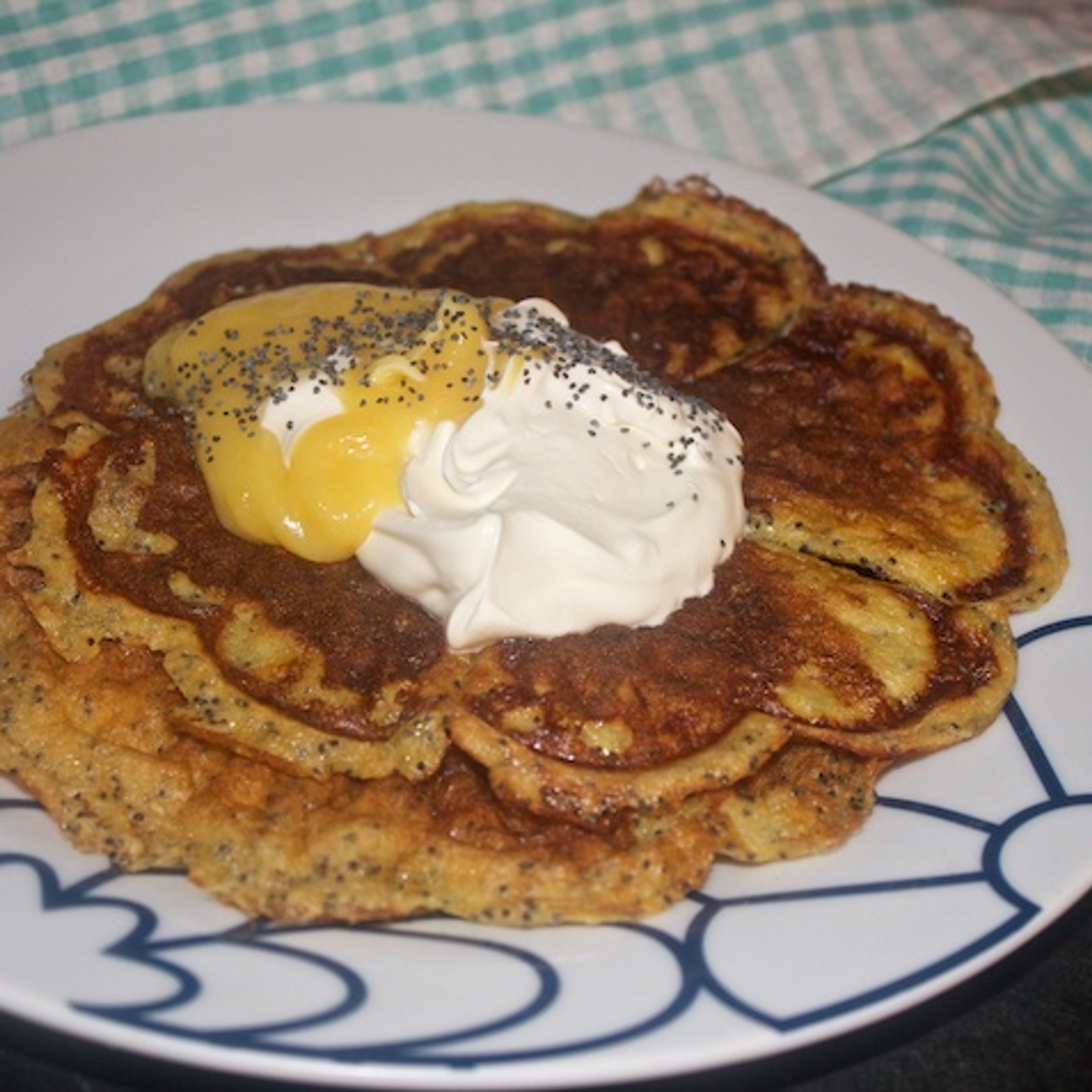 Vafler med citron og birkes - og lemoncurd