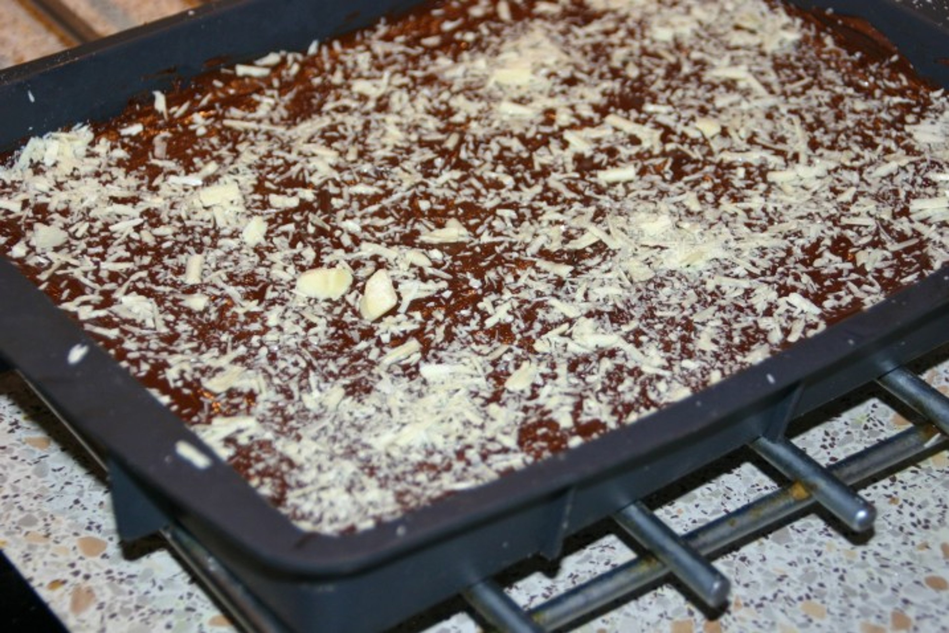 Konfektkage med kokos og karamel