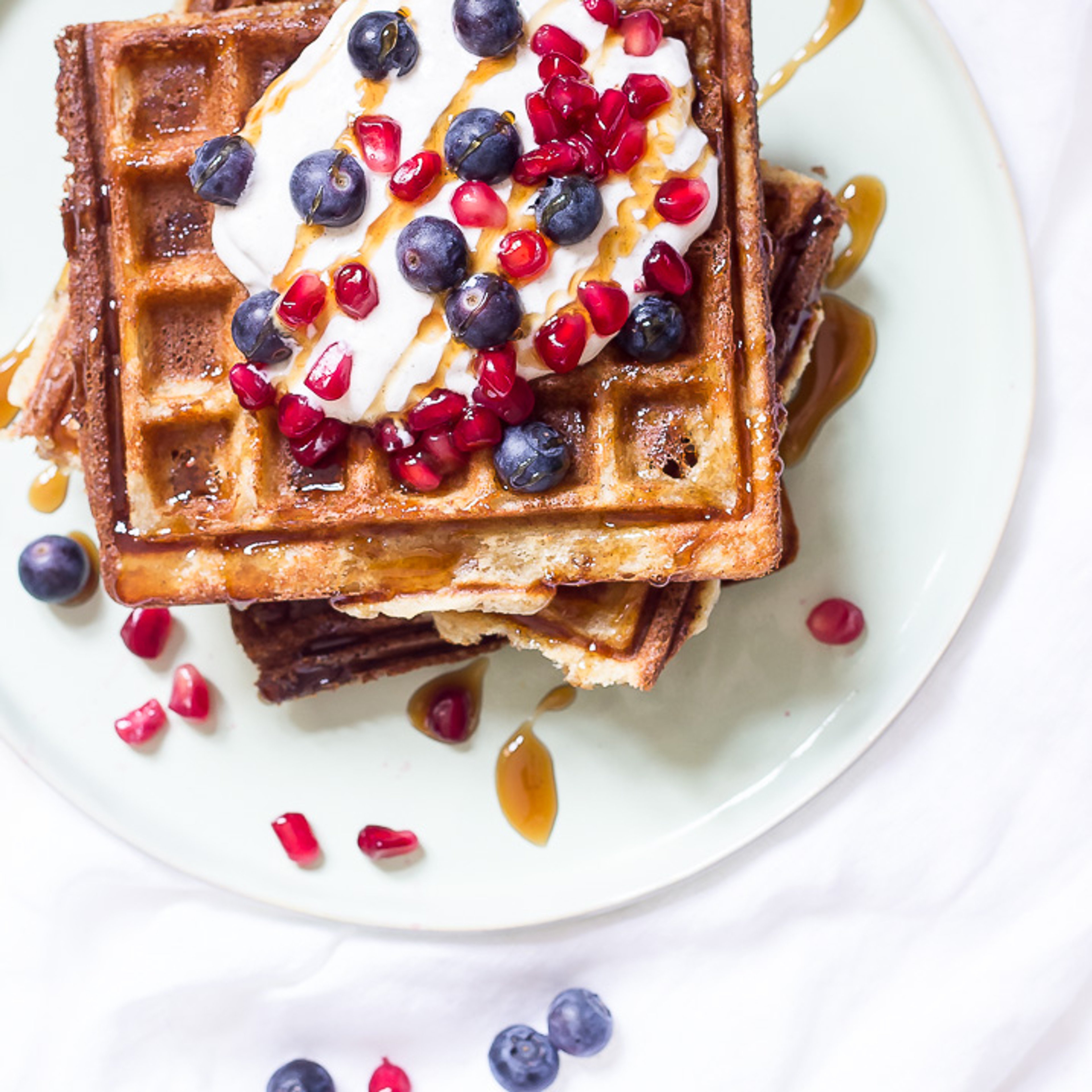 Sprøde og søde belgiske vafler