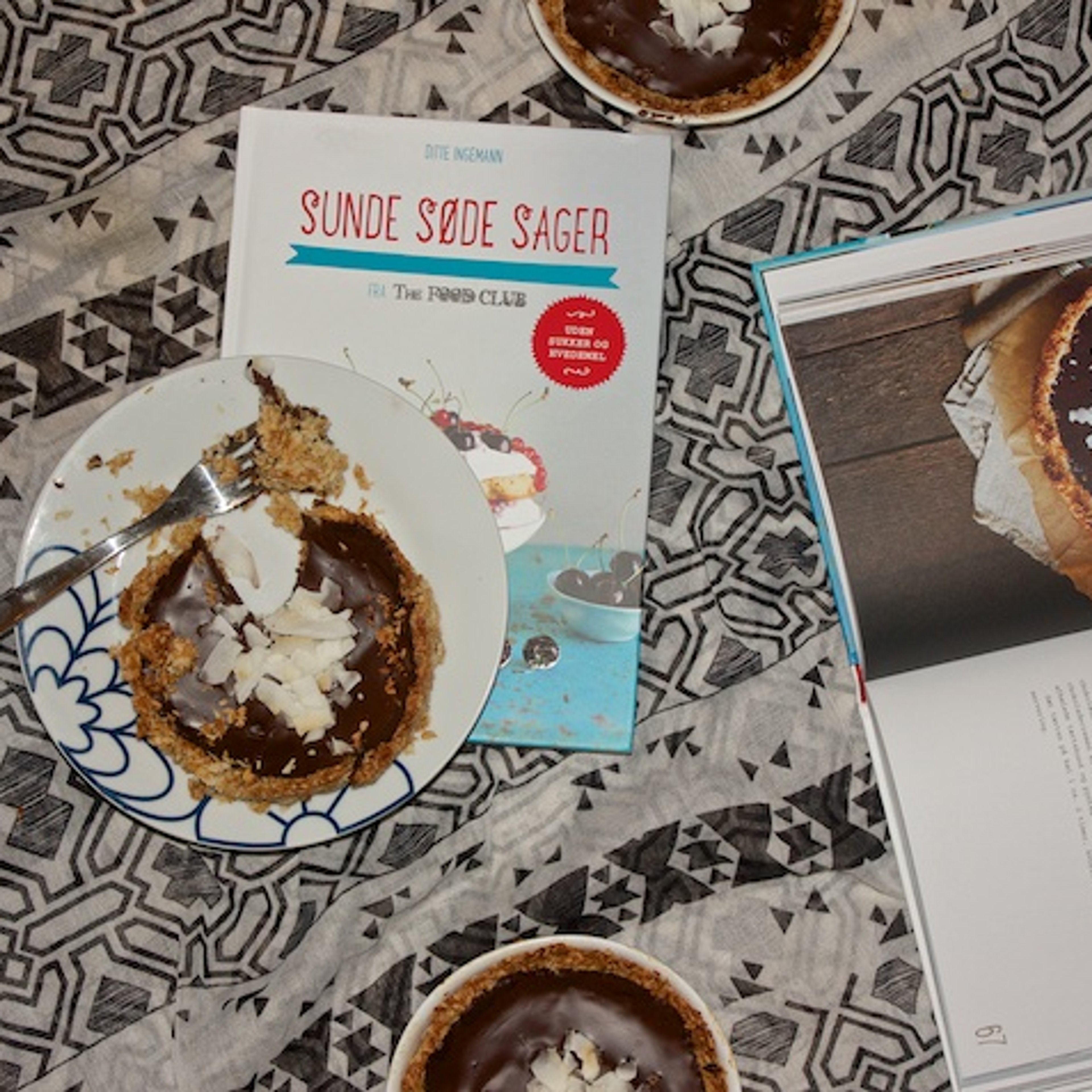 Kokostærte med chokoladeganache