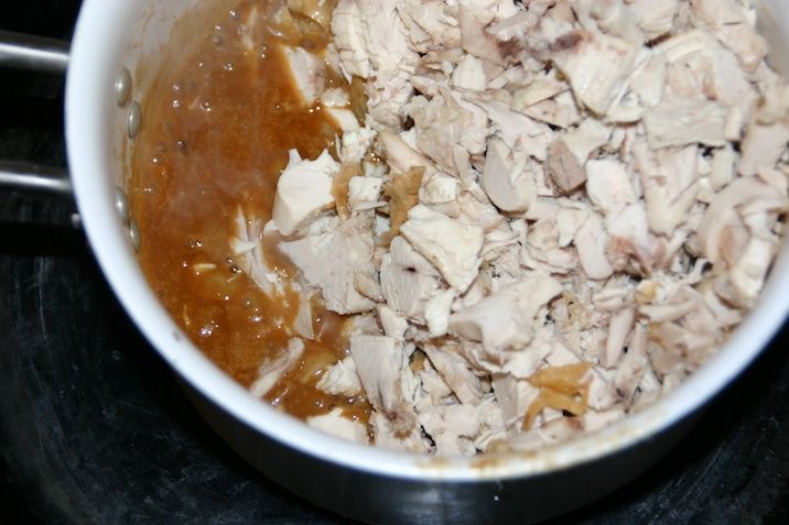 Asiatisk kyllingesalat - dressing + kylling