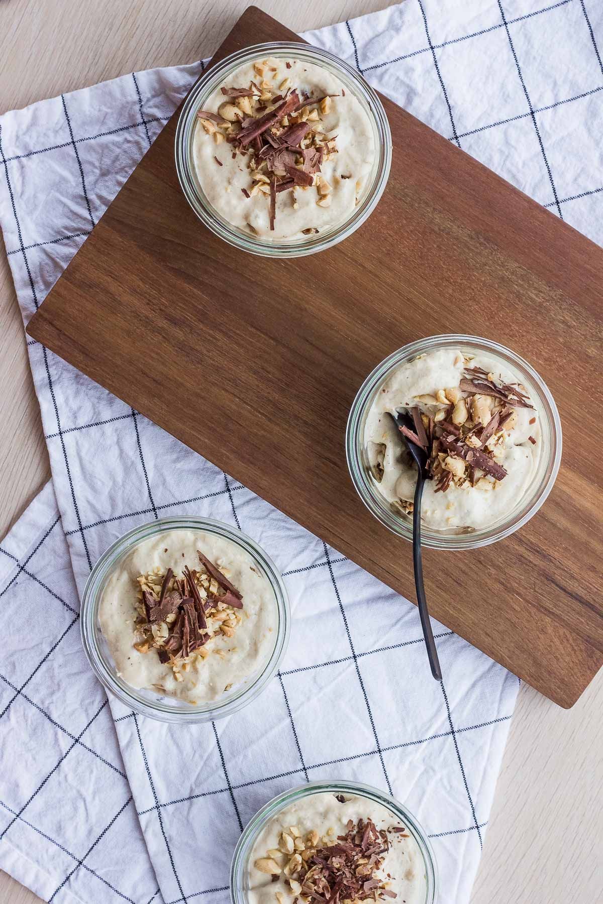 Peanutbutter 'nana cheesecakes