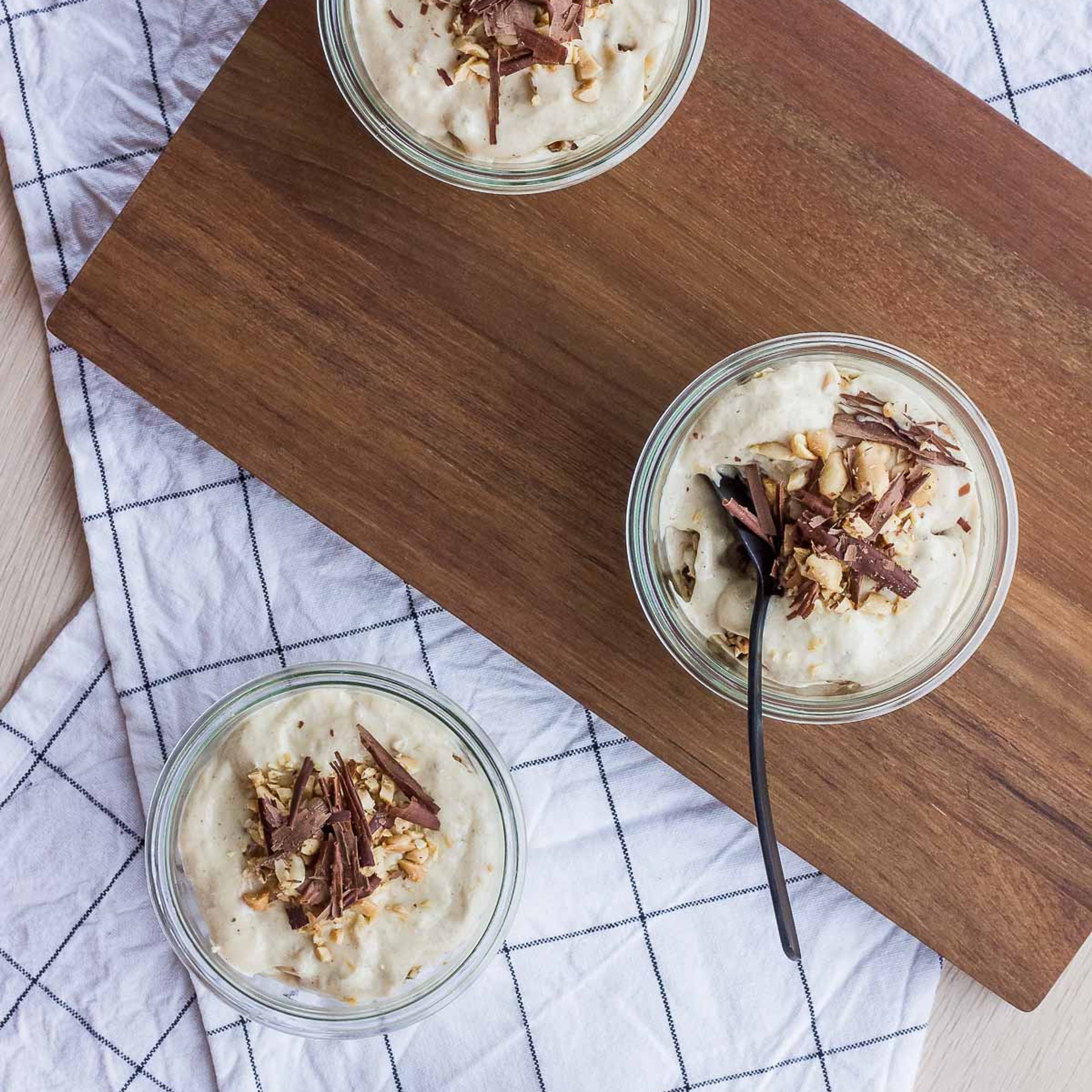 Peanutbutter 'nana cheesecakes