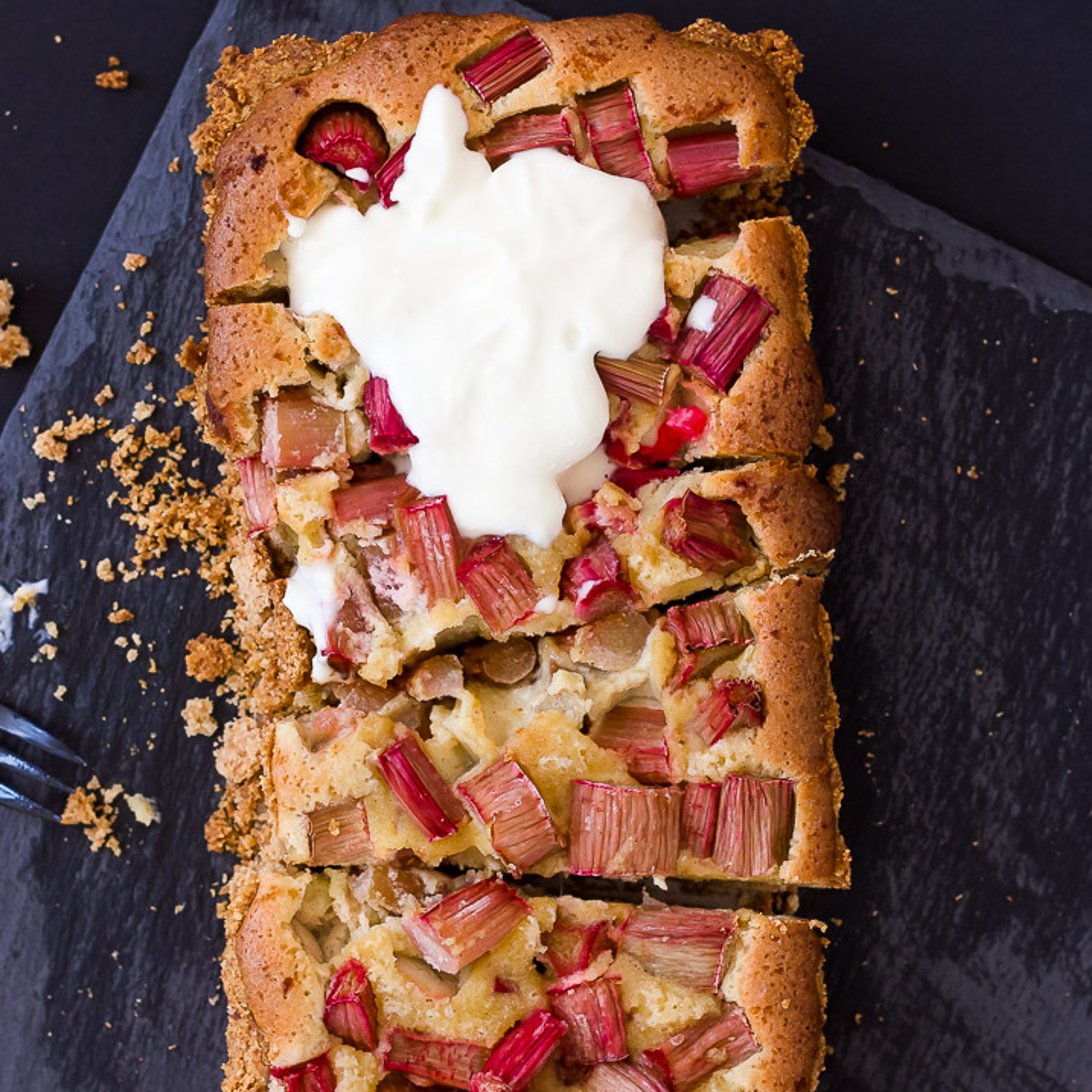 Rabarbertærte med mazarinfyld