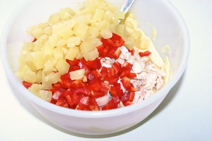 Kyllingesalat med ananas