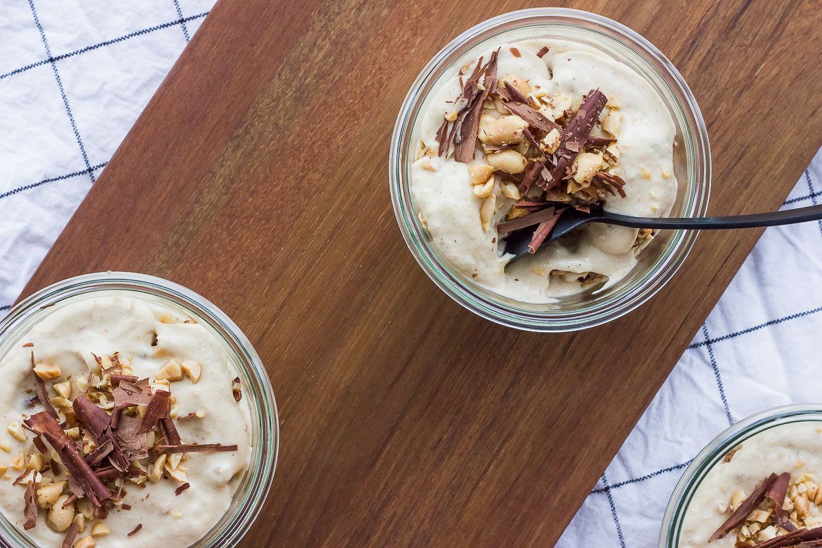 Peanutbutter 'nana cheesecakes