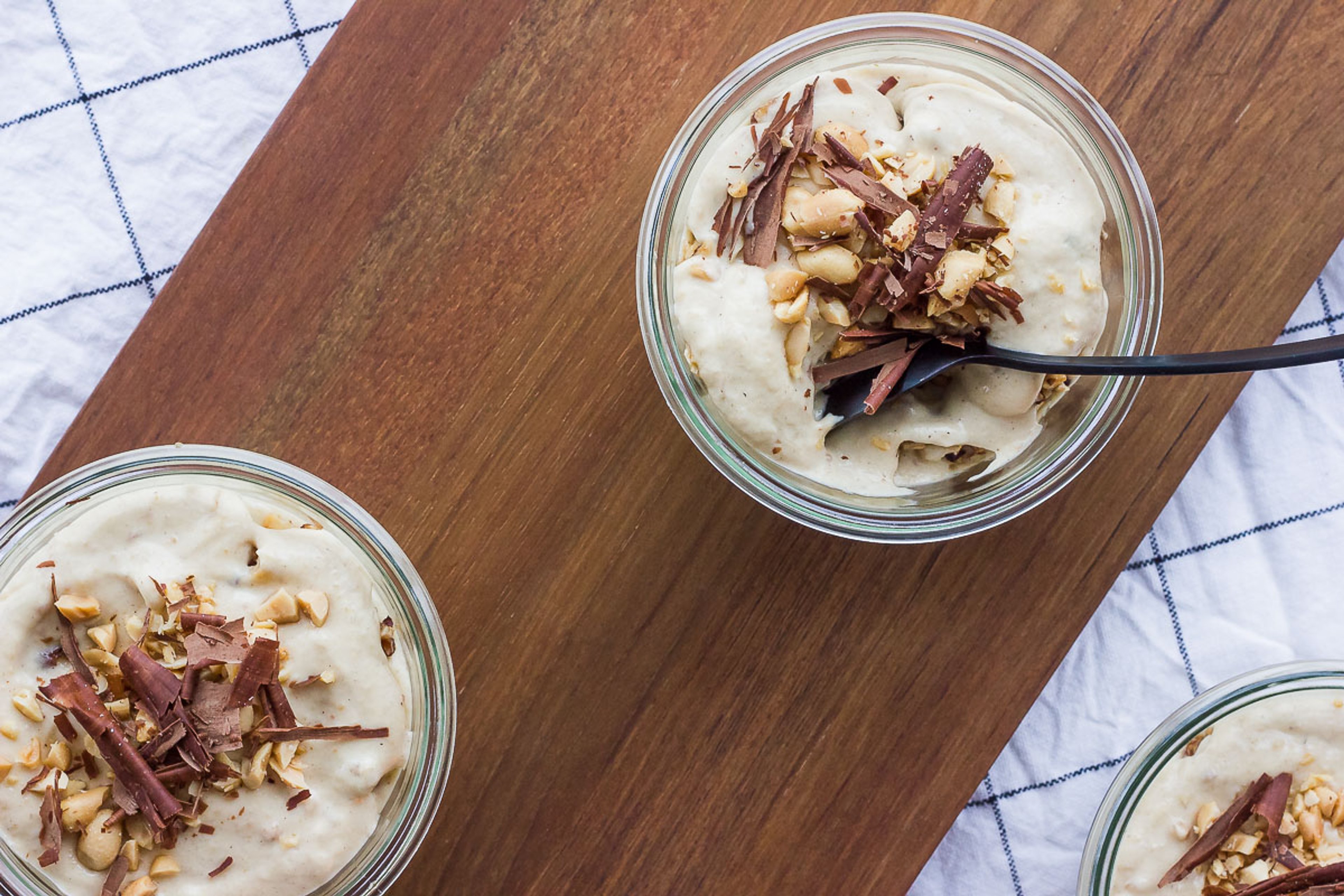 Peanutbutter 'nana cheesecakes