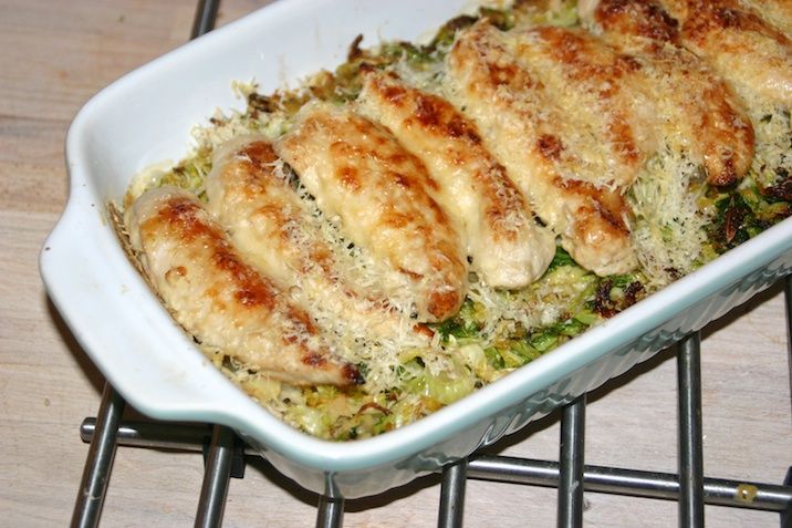 Ostegratineret kylling med savoykål - færdig i fad 1