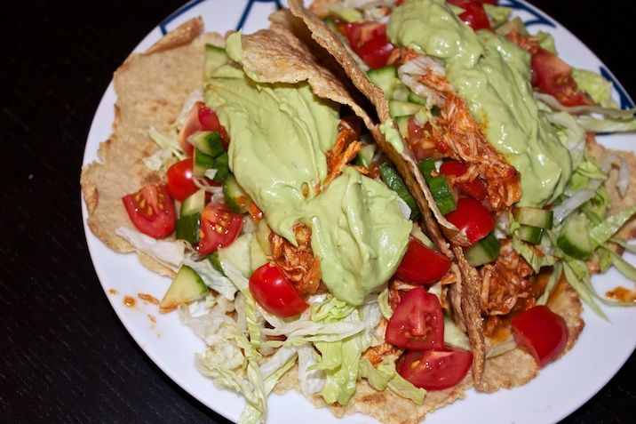 Mexican Pulled Chicken med guacamole