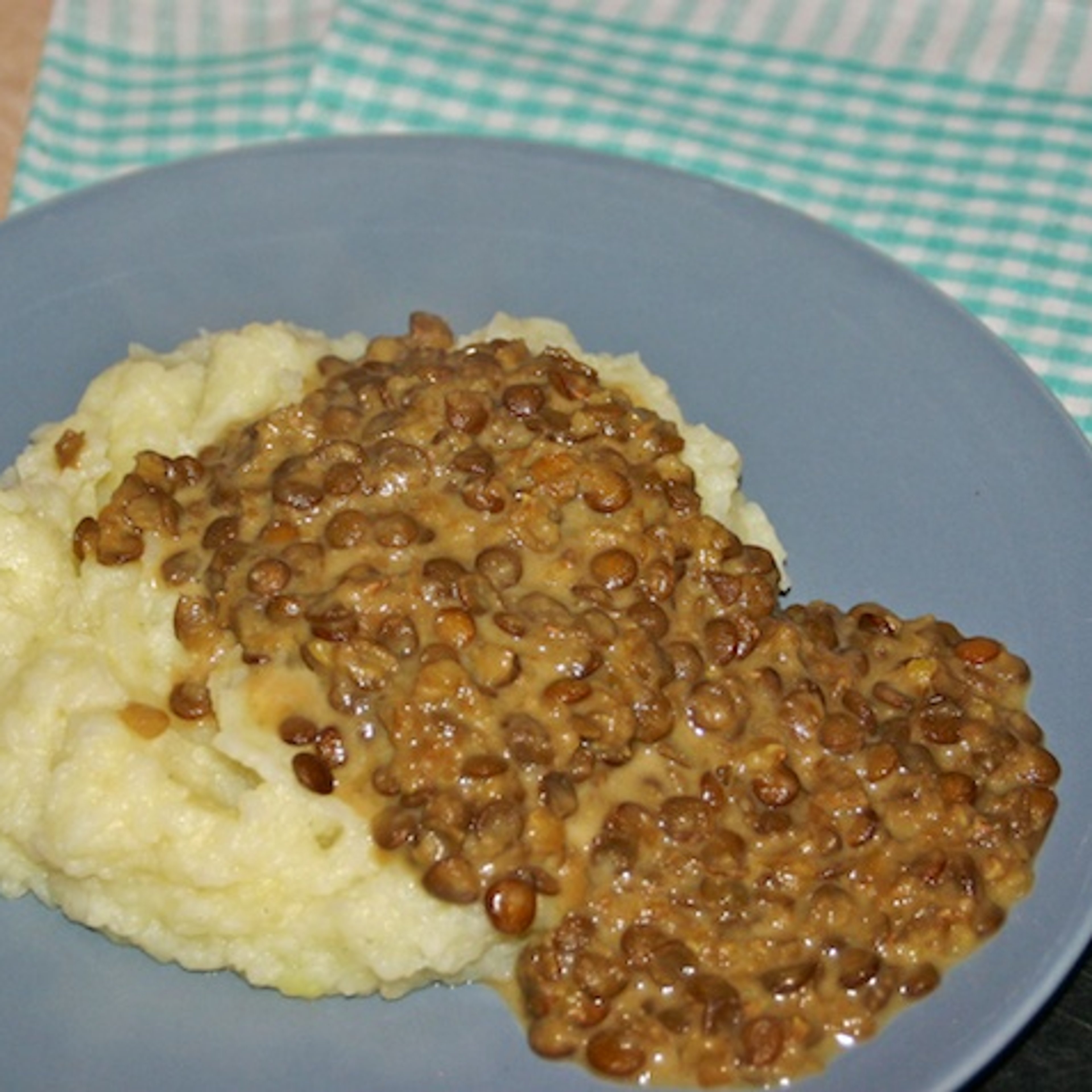 Cremet linseret med blomkåls- og kartoffelmos