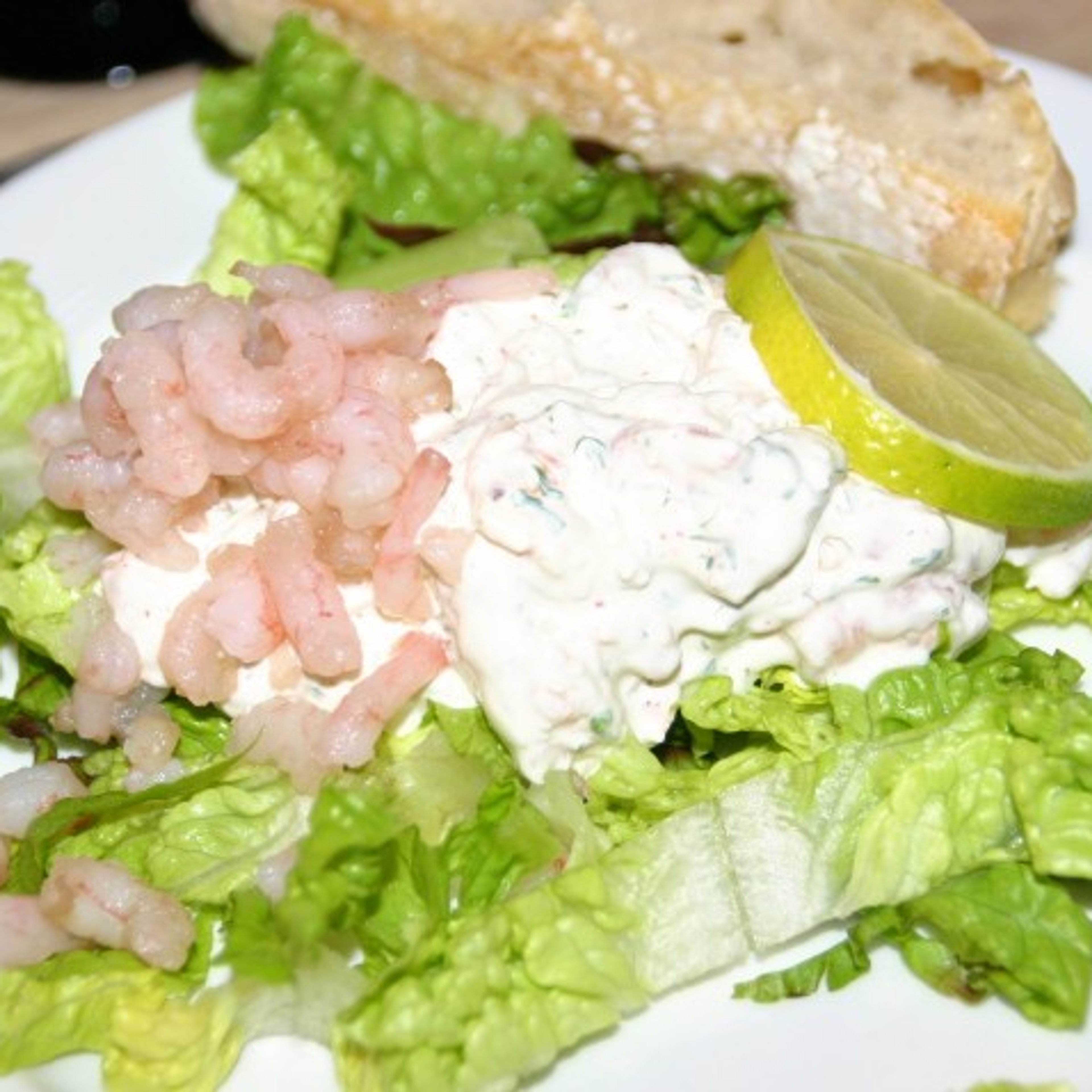 Rejesalat med flødeost