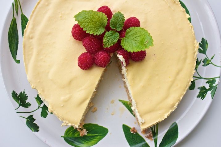 Cheesecake med lemoncurd