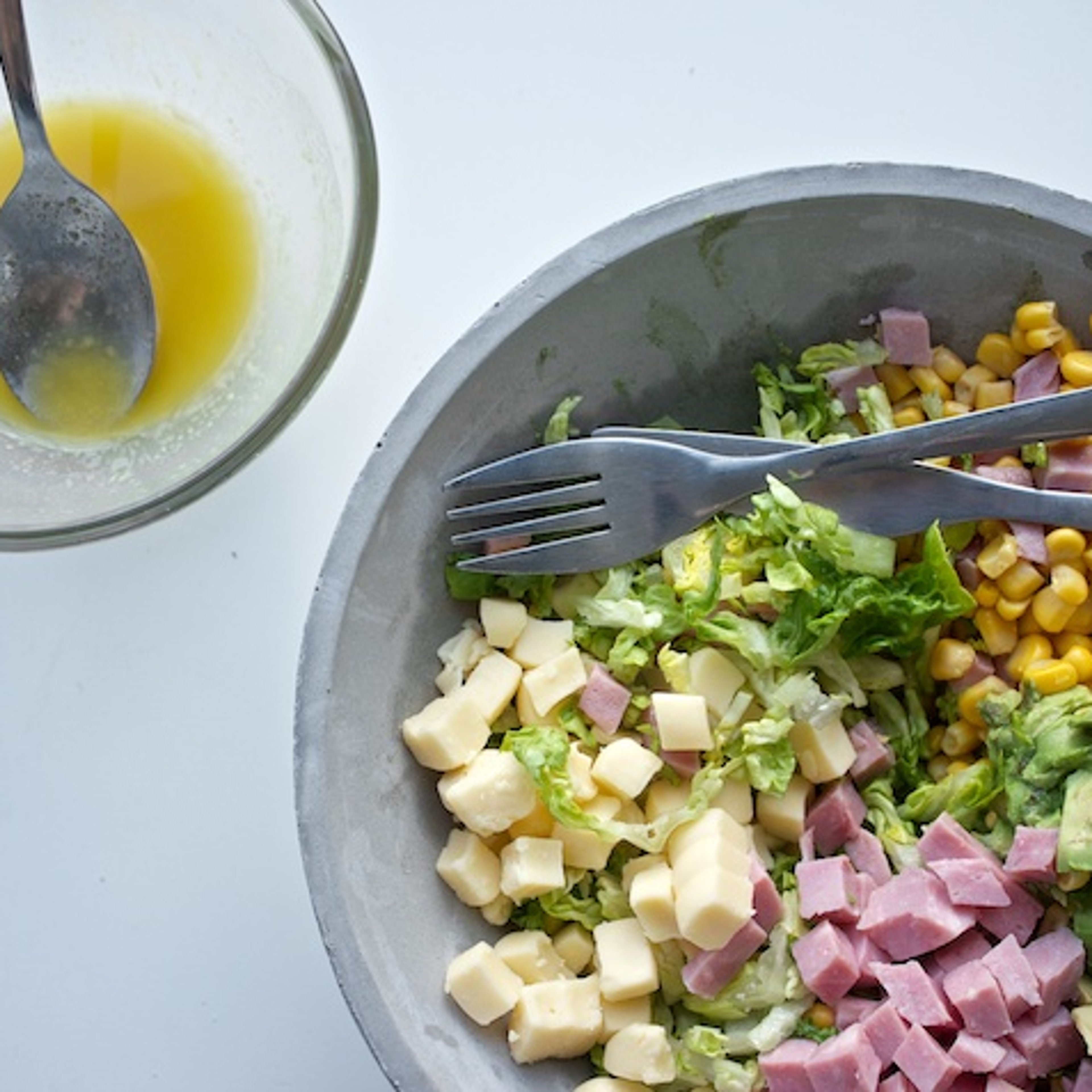 Chef's Salad / Salat med skinke, ost, majs og avocado