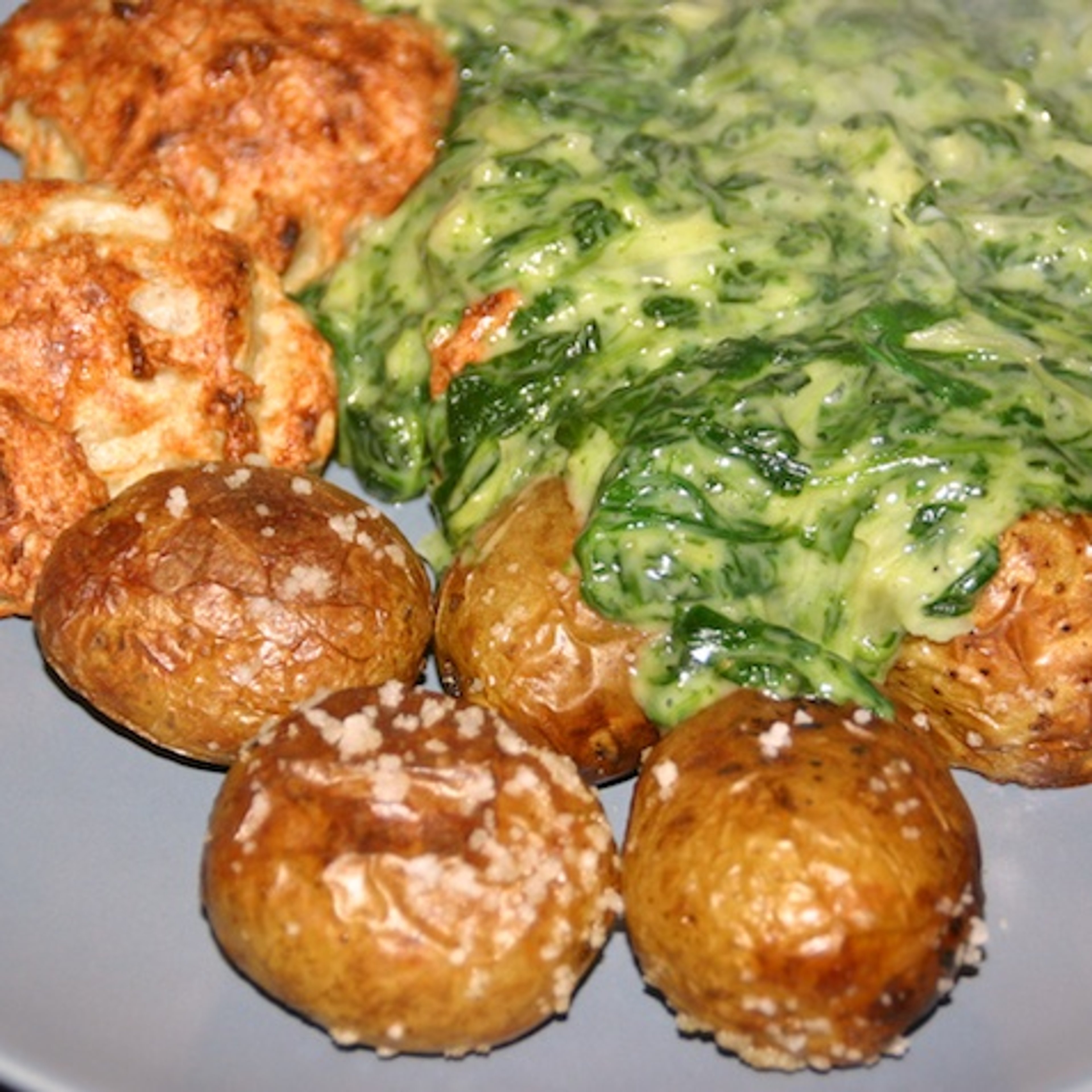 Stuvet spinat og spidskål