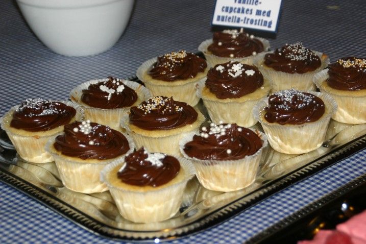 Vaniljecupcakes med nutellafrosting