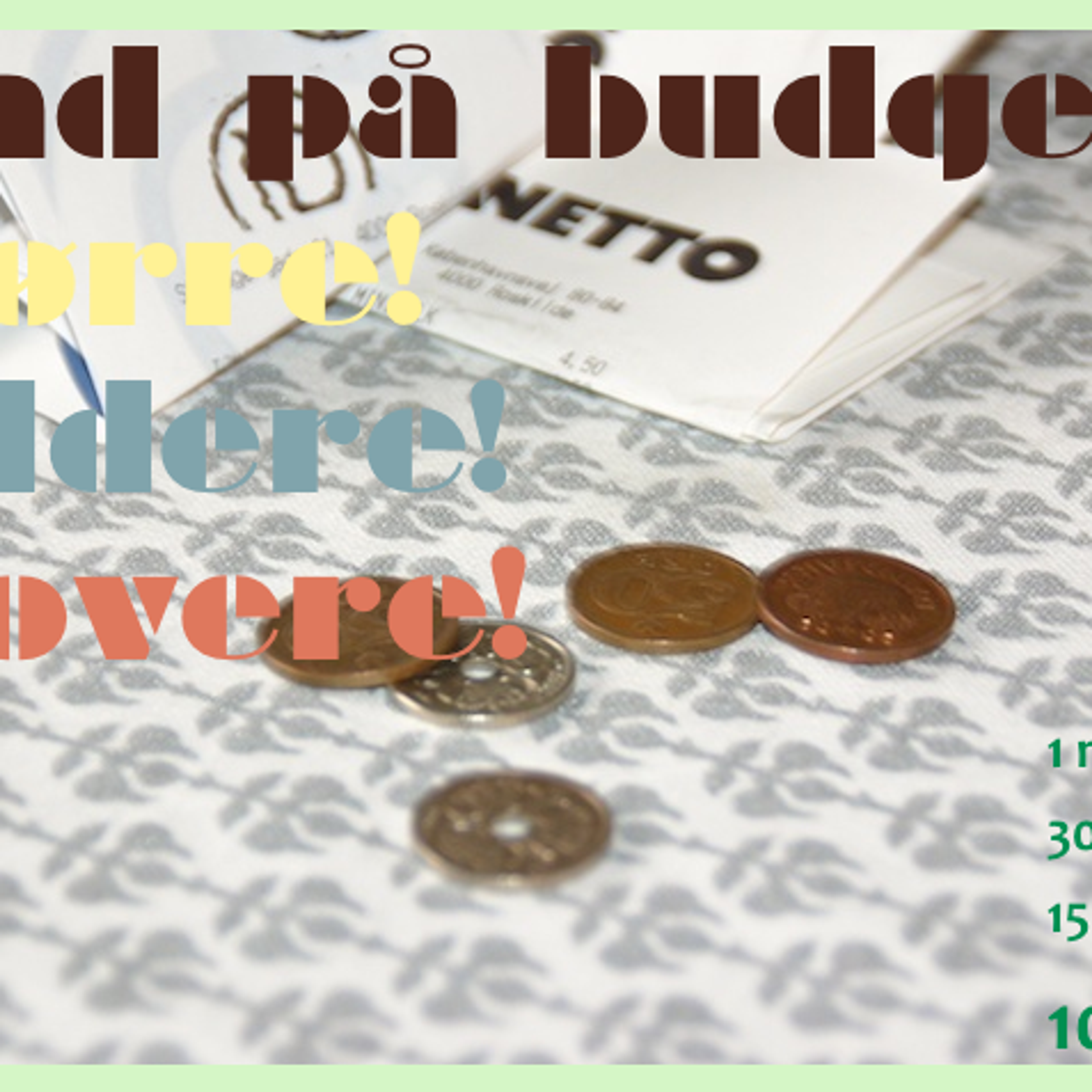 Mad på budget: Marts udfordring