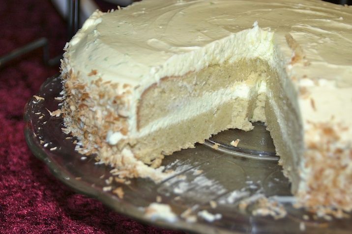 Kokos- og limekage
