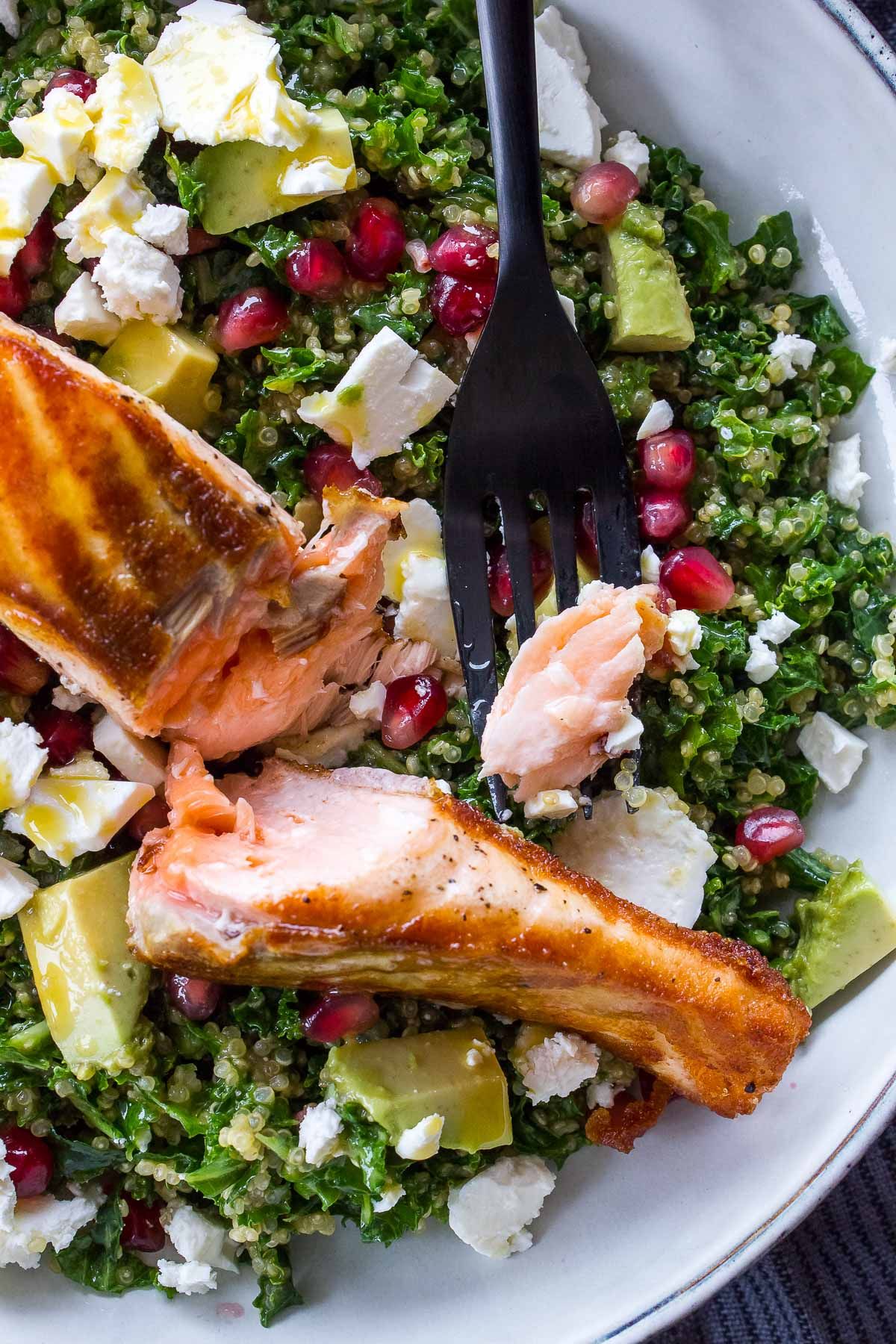 Superlækker superfoodsalat med laks