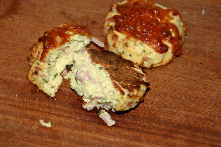 Madpakkeboller med skinke og ost