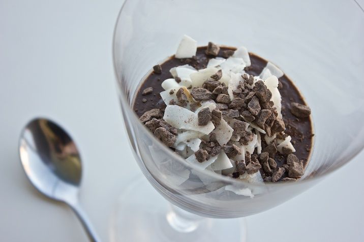 Chokolademousse med kokos
