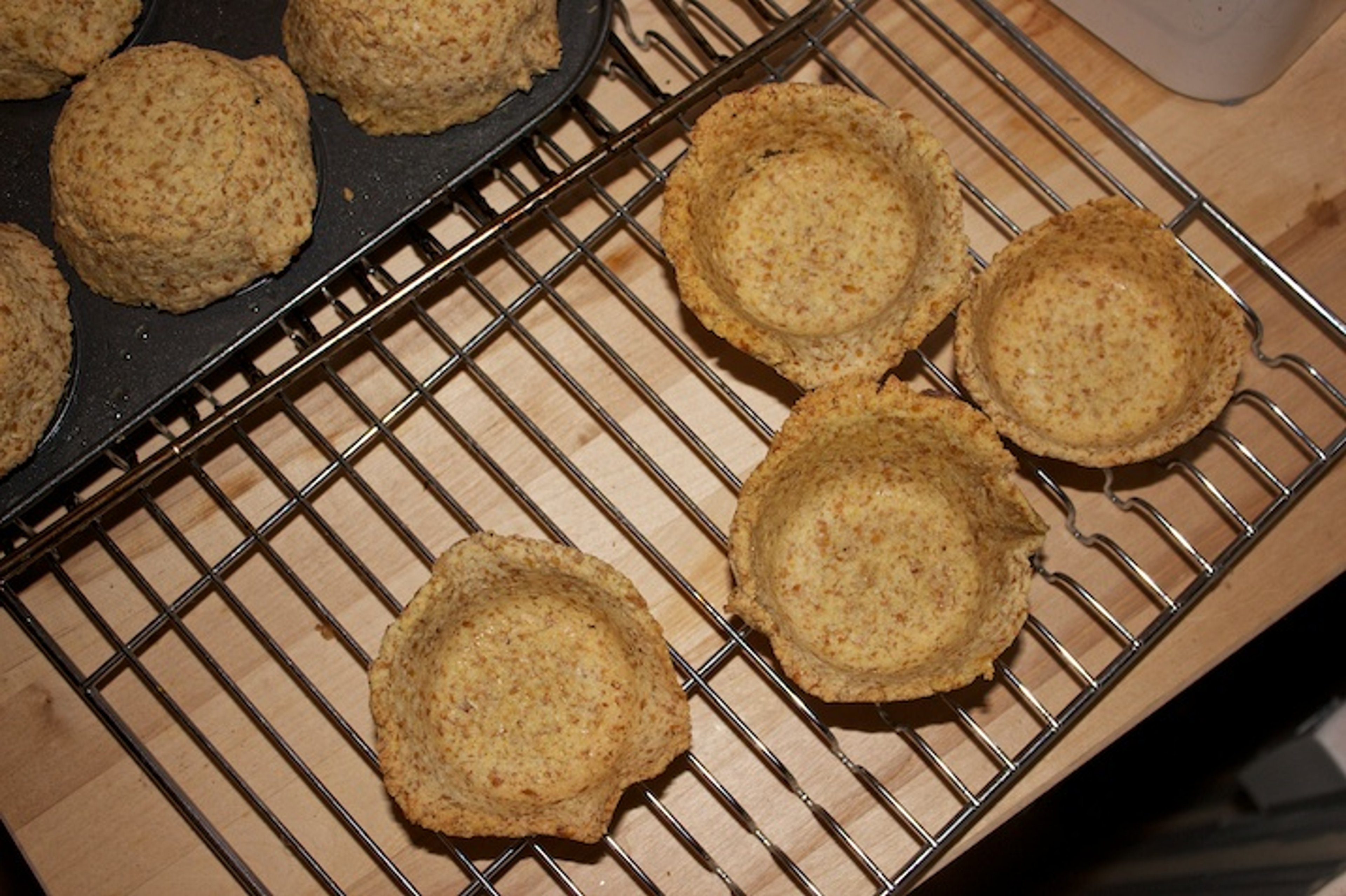 Tarteletter med kylling samt grønne og hvide asparges (LCHF)