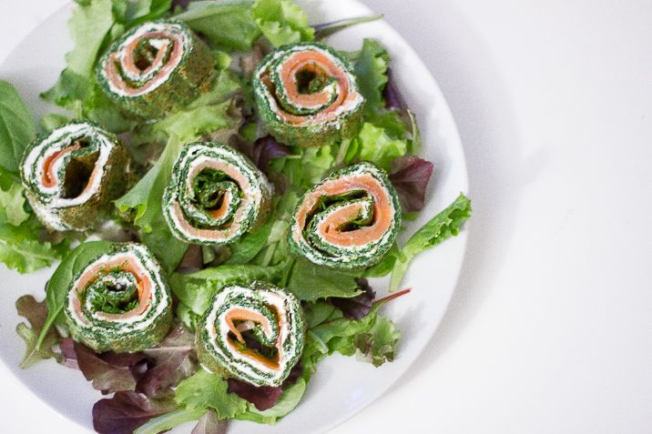 Lakseroulade med spinat