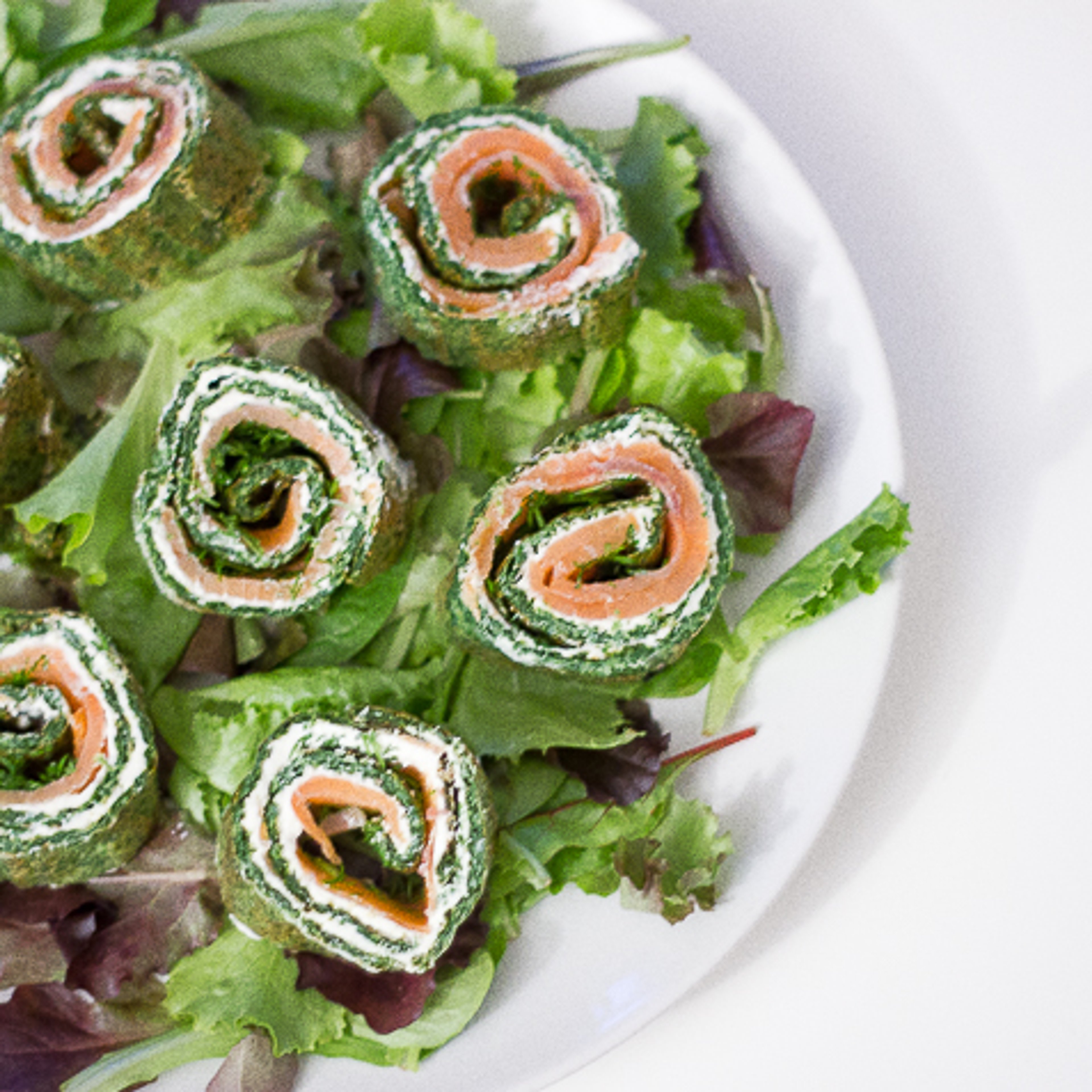 Lakseroulade med spinat