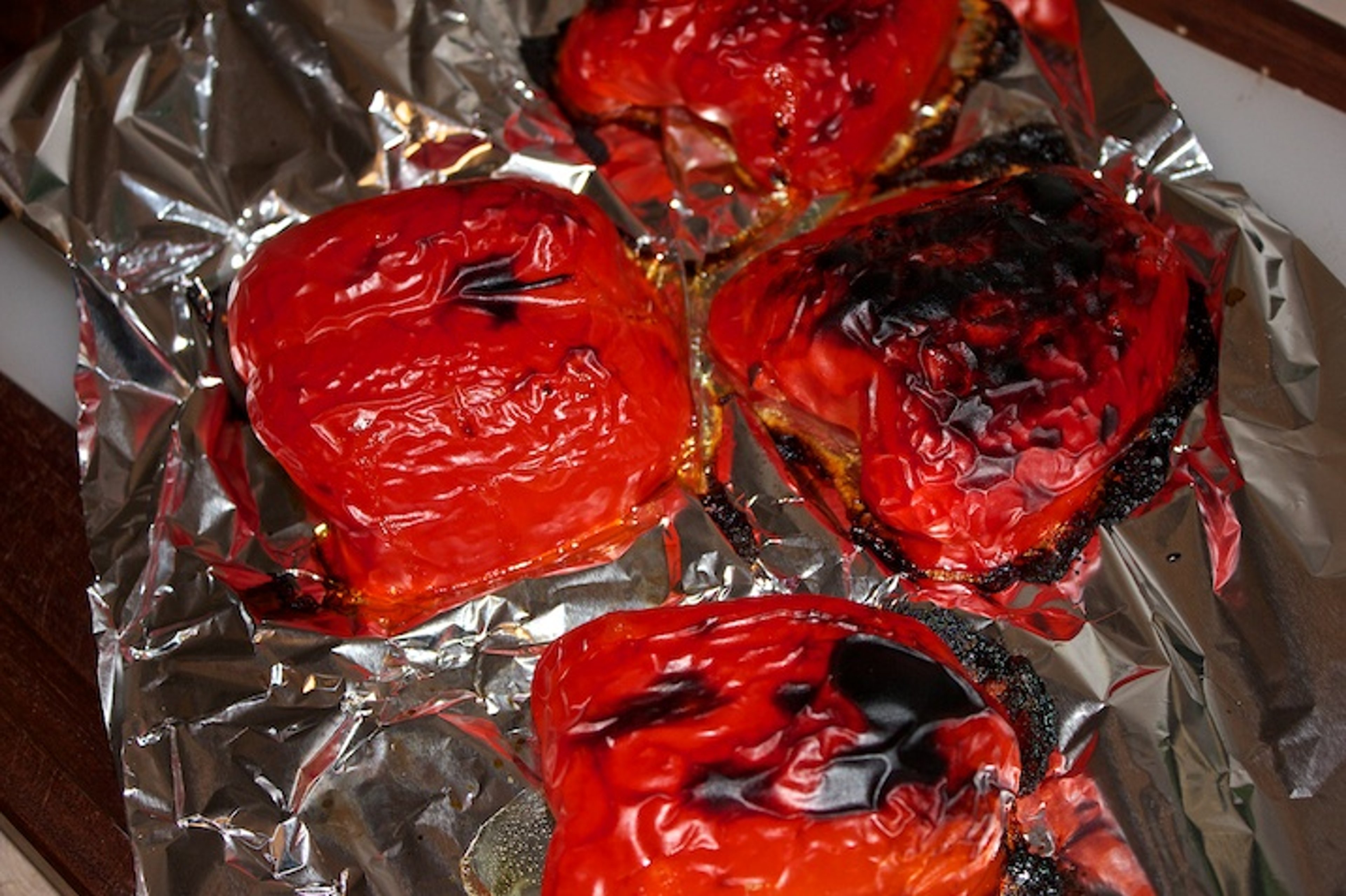 Båndpasta med peberfrugtsauce og chorizo