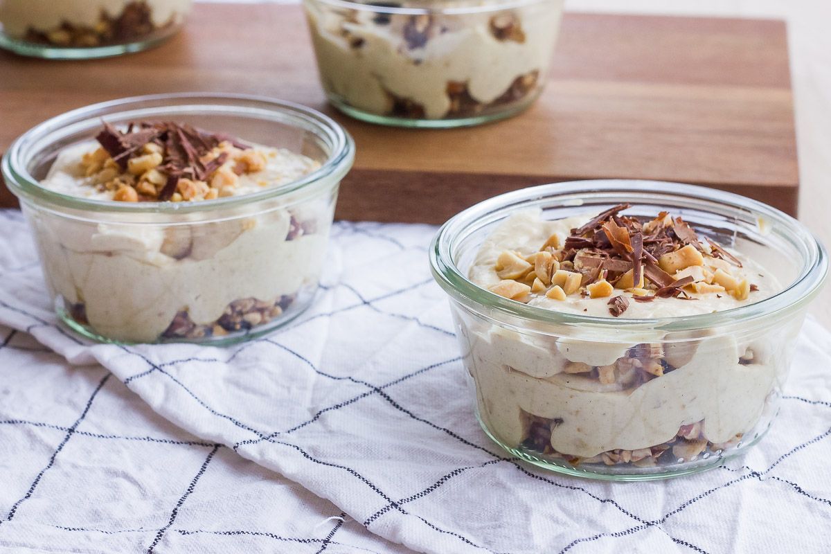 Peanutbutter 'nana cheesecakes