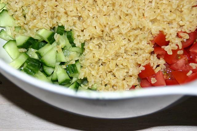 Tabbouleh med sprøde kikærter og feta