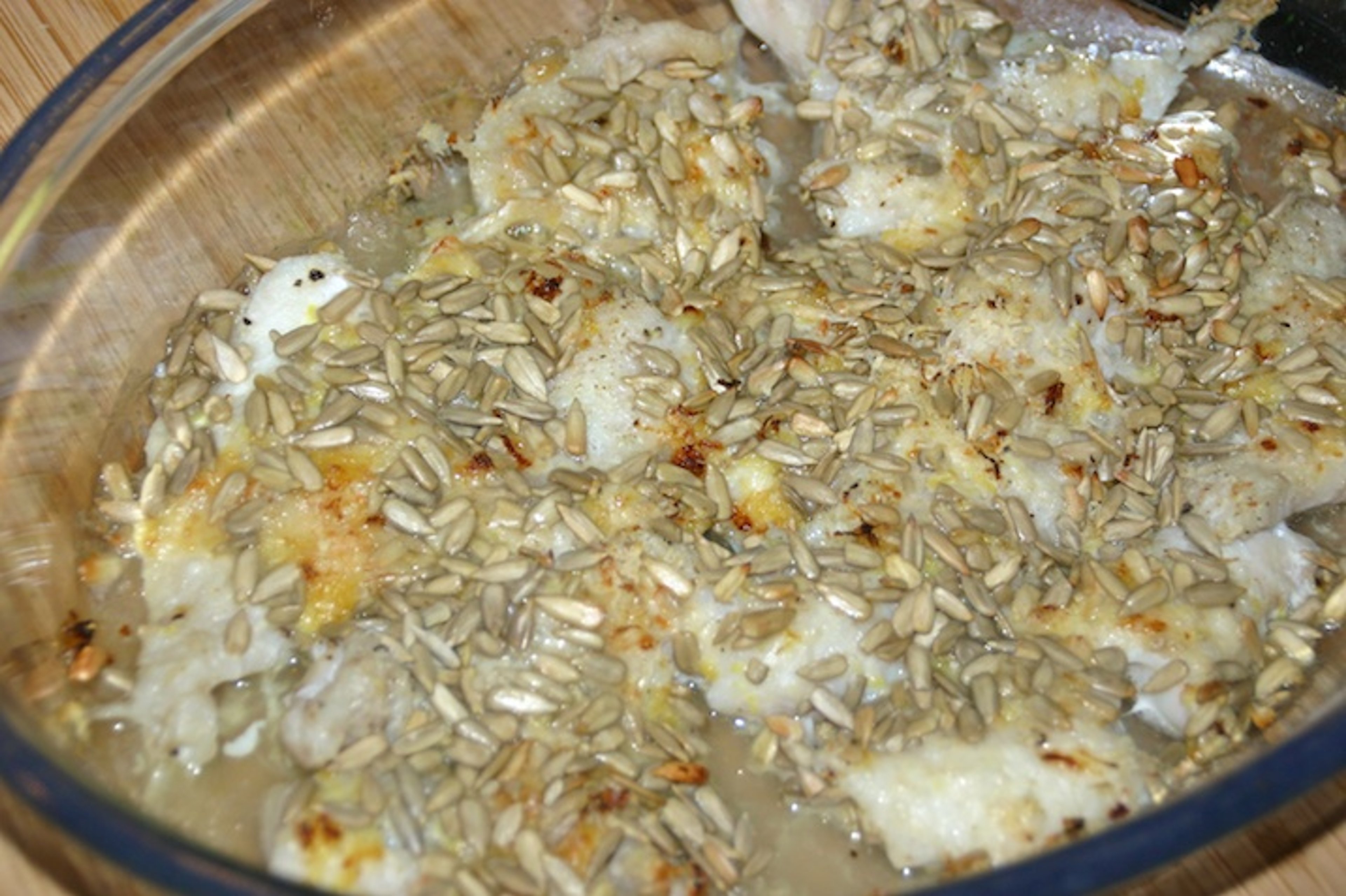 Solsikkefisk med sommersalat