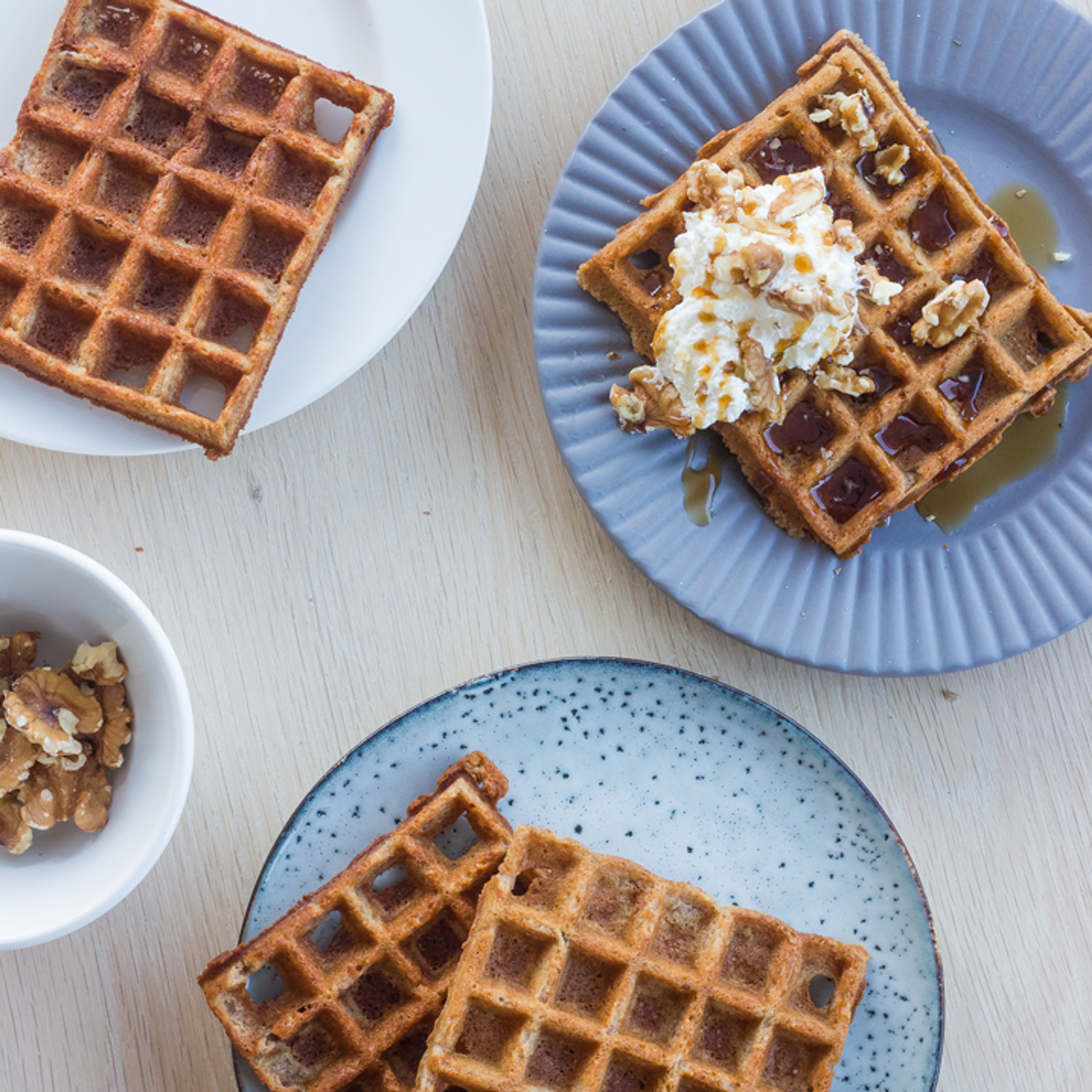 Julekrydrede julevafler