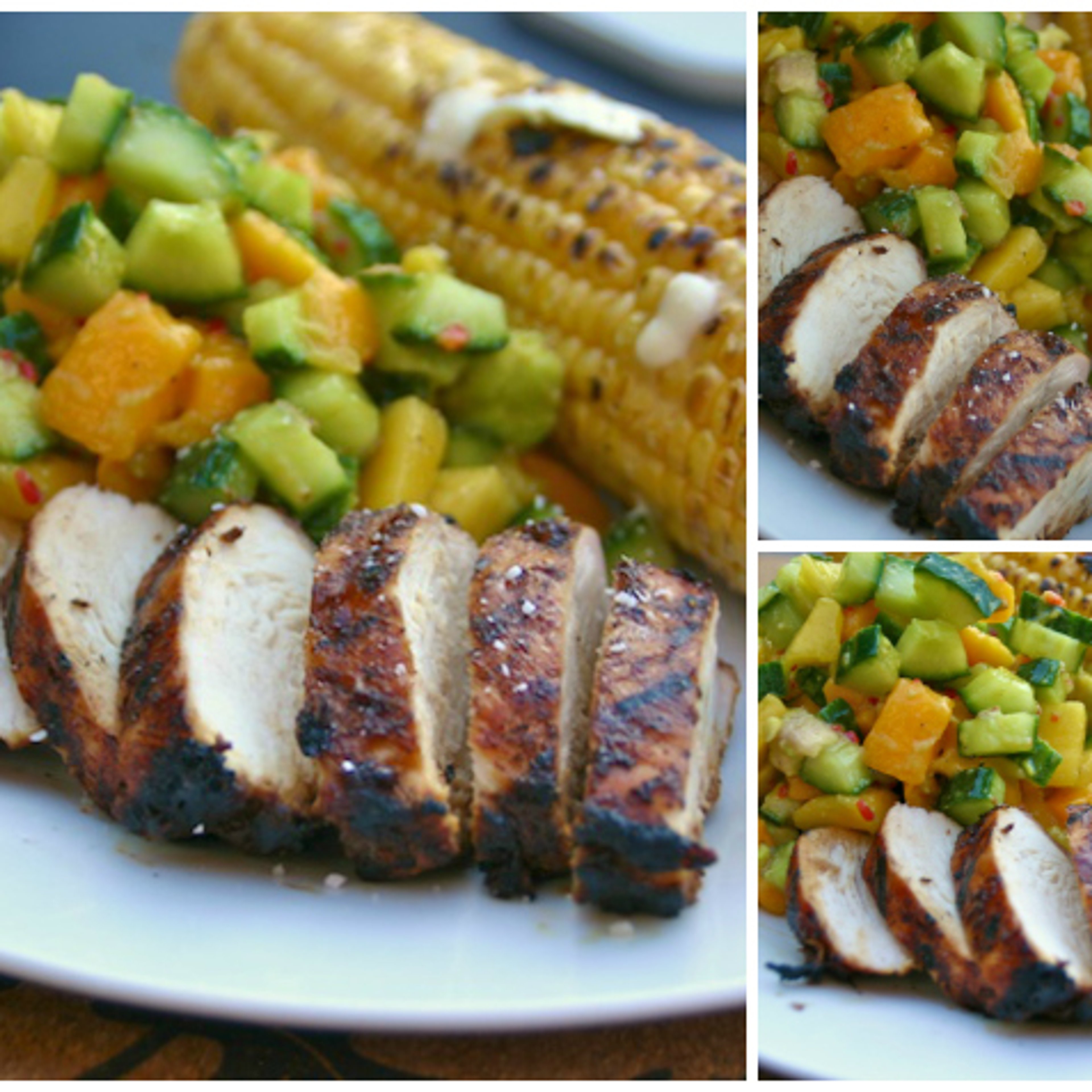 BBQ Jerk Kylling med sommersalsa og grillede majskolber